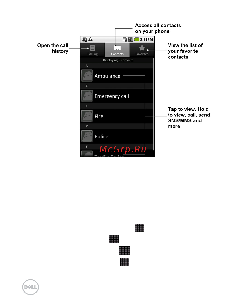 Dell XCD35 Smartphone [30/96] Messages
