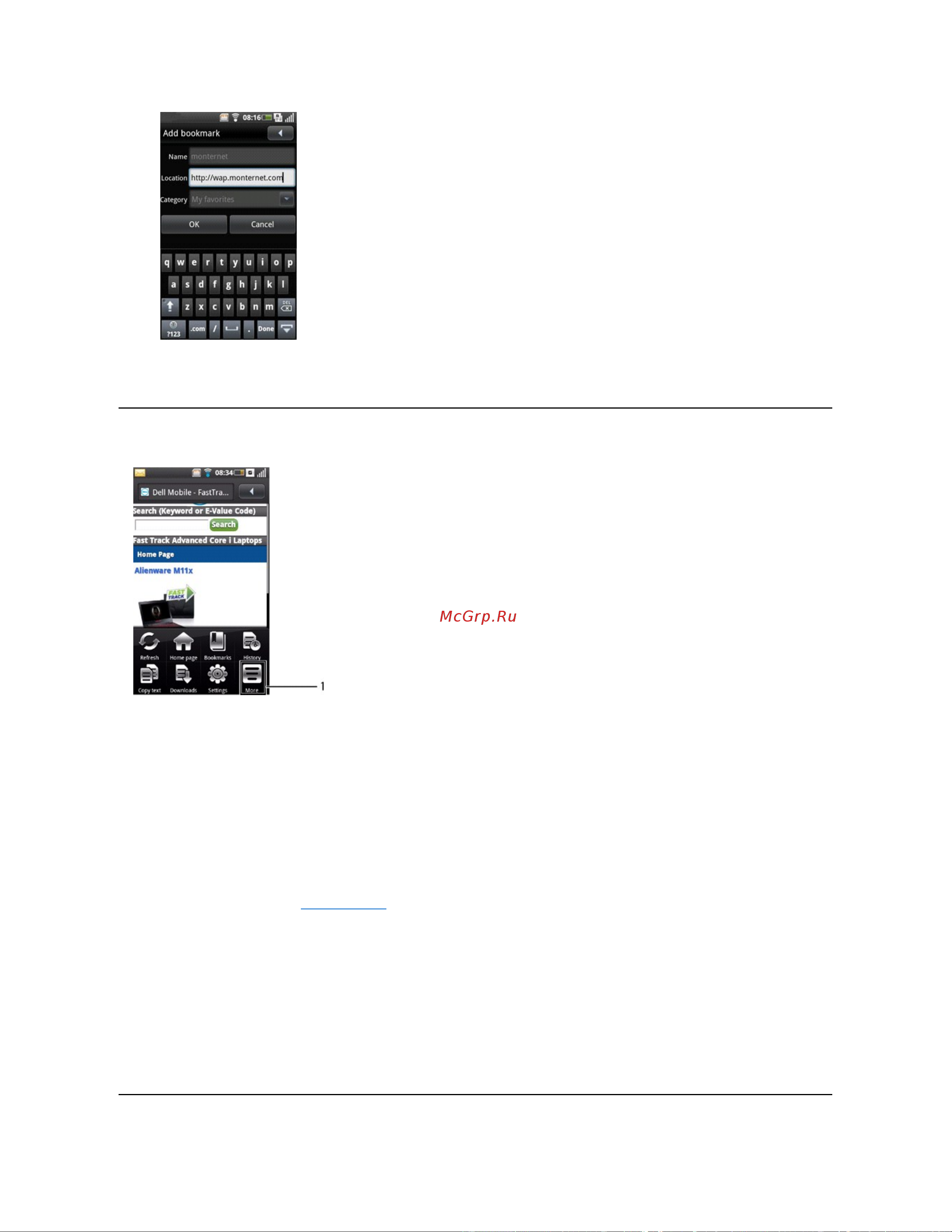 Dell Mobile Beacon [46/90] Browser options