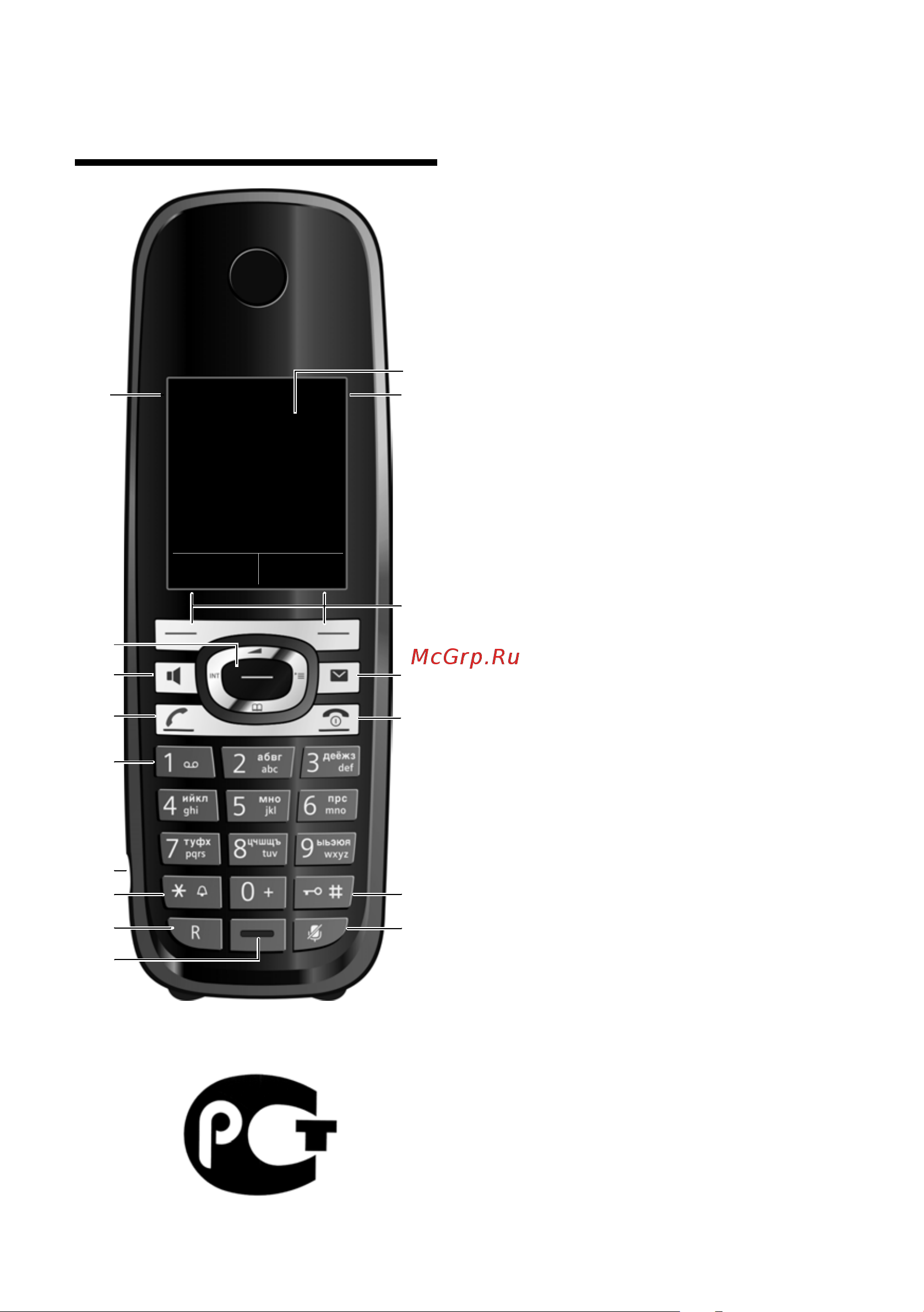 GIGASET COMMUNICATIONS GMBH GIGASET C610H [3/64] Как выглядит ваша трубка
