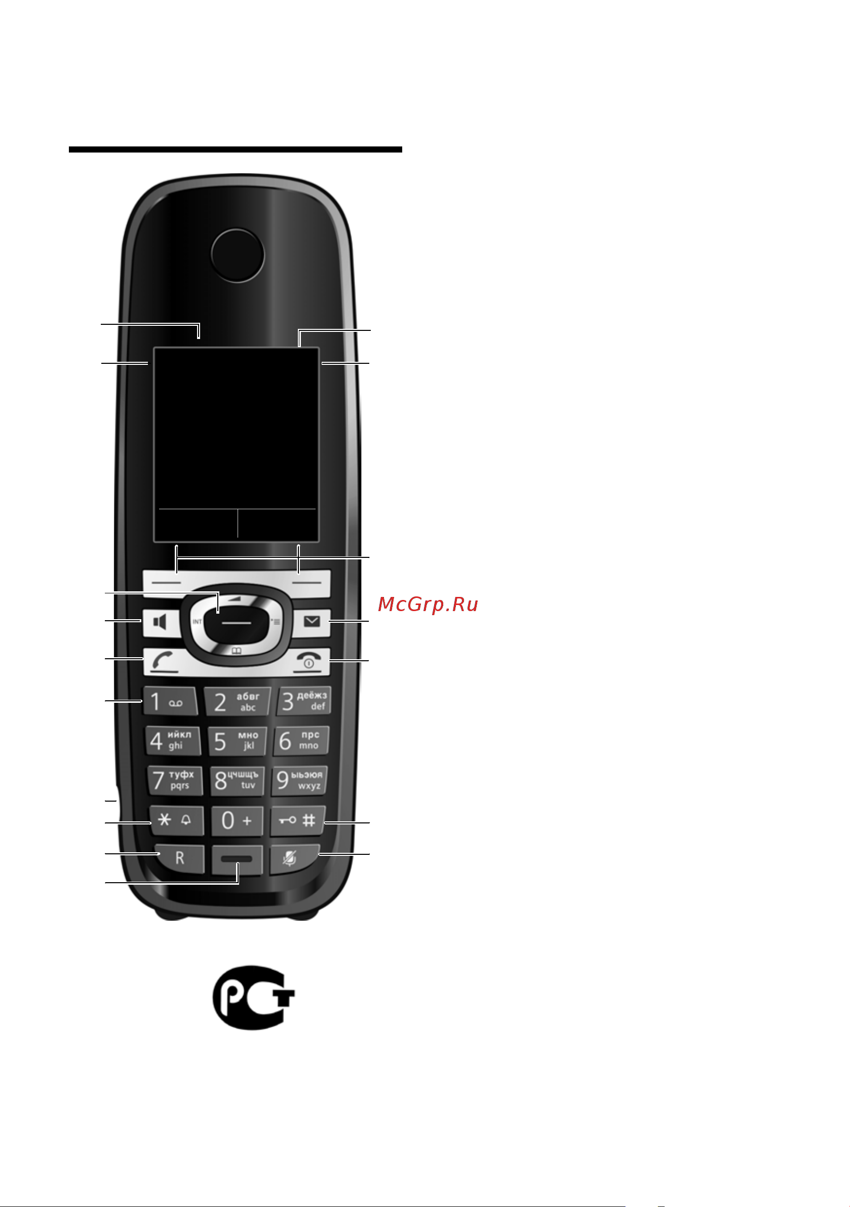 GIGASET COMMUNICATIONS GMBH GIGASET C610A [3/104] Как выглядит ваш телефон
