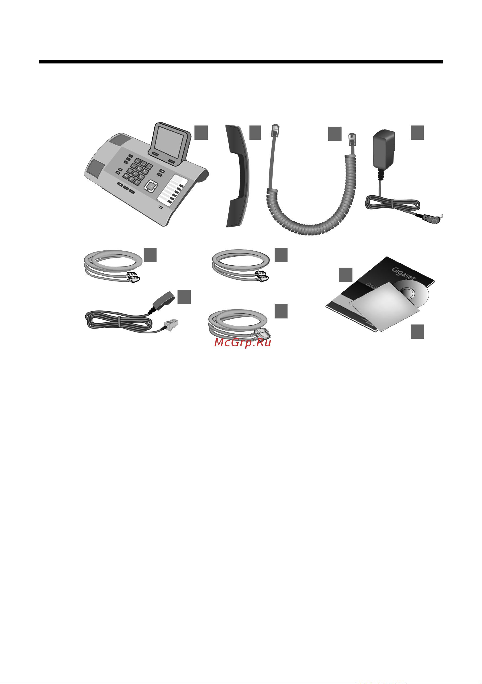 GIGASET COMMUNICATIONS GMBH GIGASET DX800A all in one [13/218] Проверка содержимого упаковки
