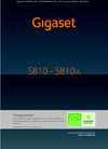 GIGASET COMMUNICATIONS GMBH GIGASET S810A Руководство по эксплуатации