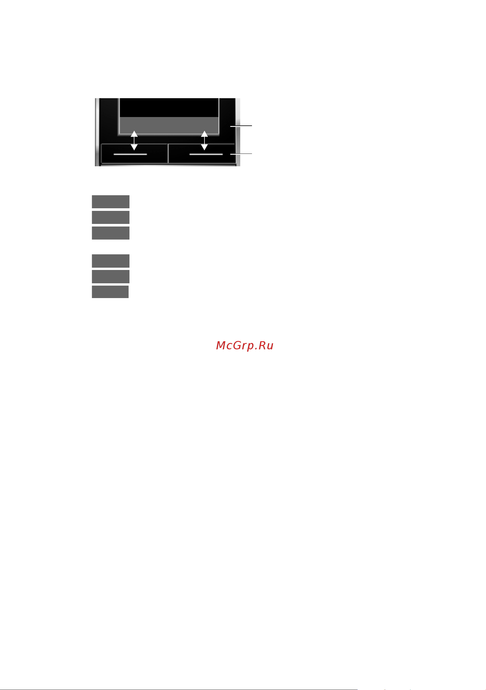 GIGASET COMMUNICATIONS GMBH GIGASET SL78H [19/66] Дисплейные клавиши