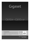 GIGASET COMMUNICATIONS GMBH GIGASET C610A IP Руководство по эксплуатации