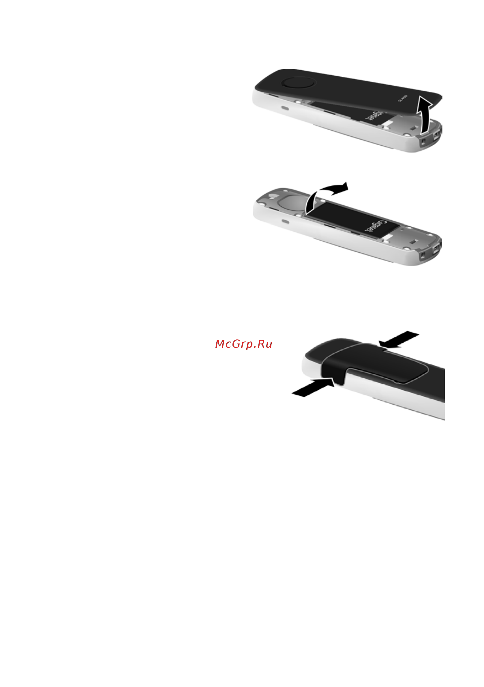 GIGASET COMMUNICATIONS GMBH GIGASET SL400 [19/113] Крепление зажима для пояса