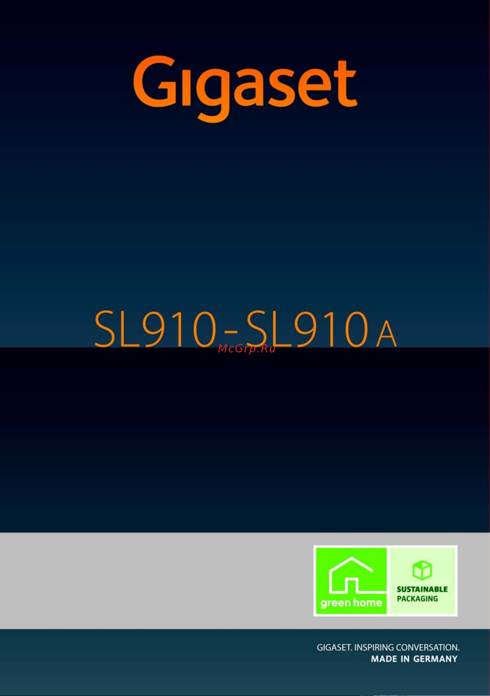 GIGASET COMMUNICATIONS GMBH GIGASET SL910 Руководство по эксплуатации онлайн