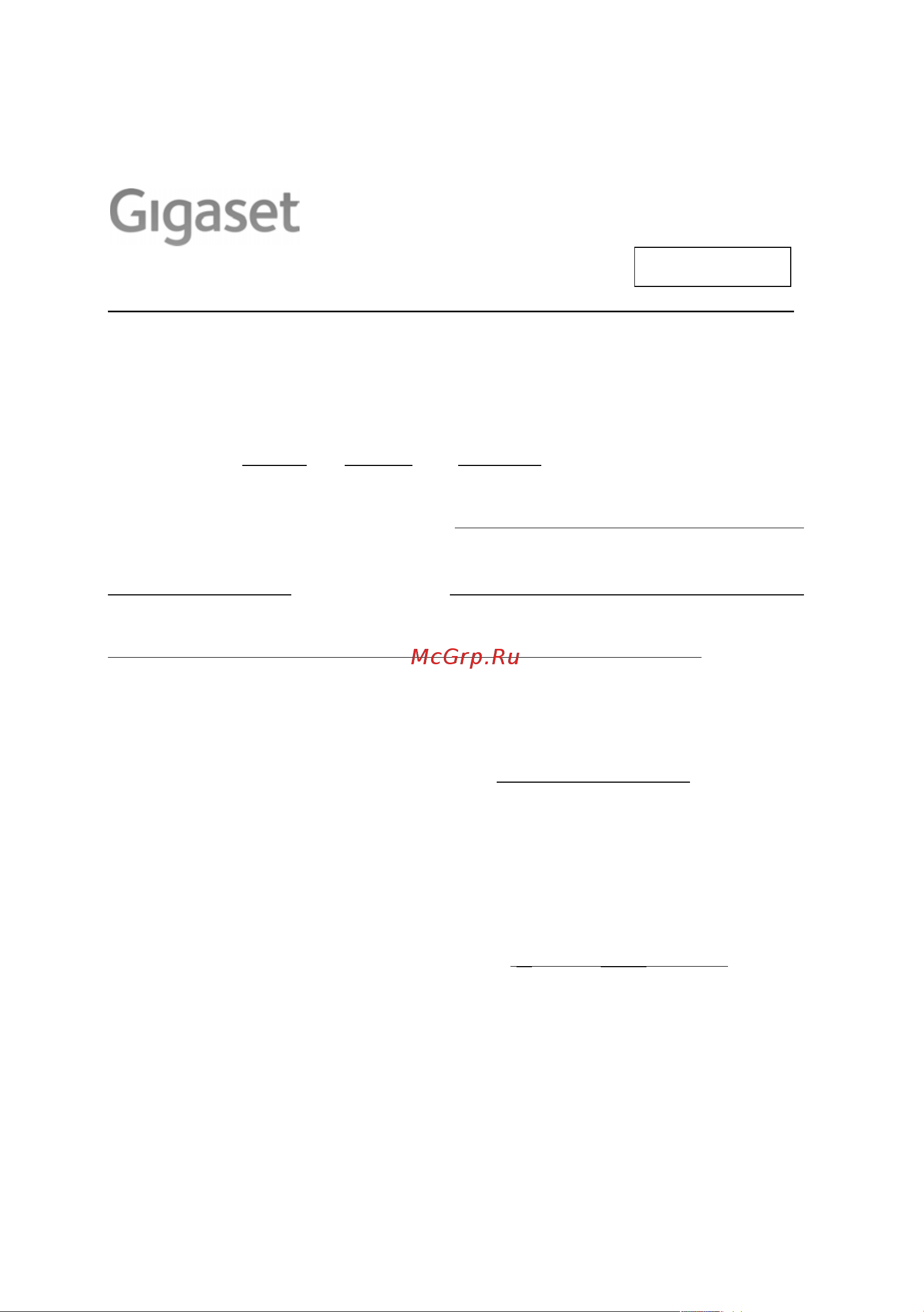 GIGASET COMMUNICATIONS GMBH GIGASET SL910 [102/121] Россия