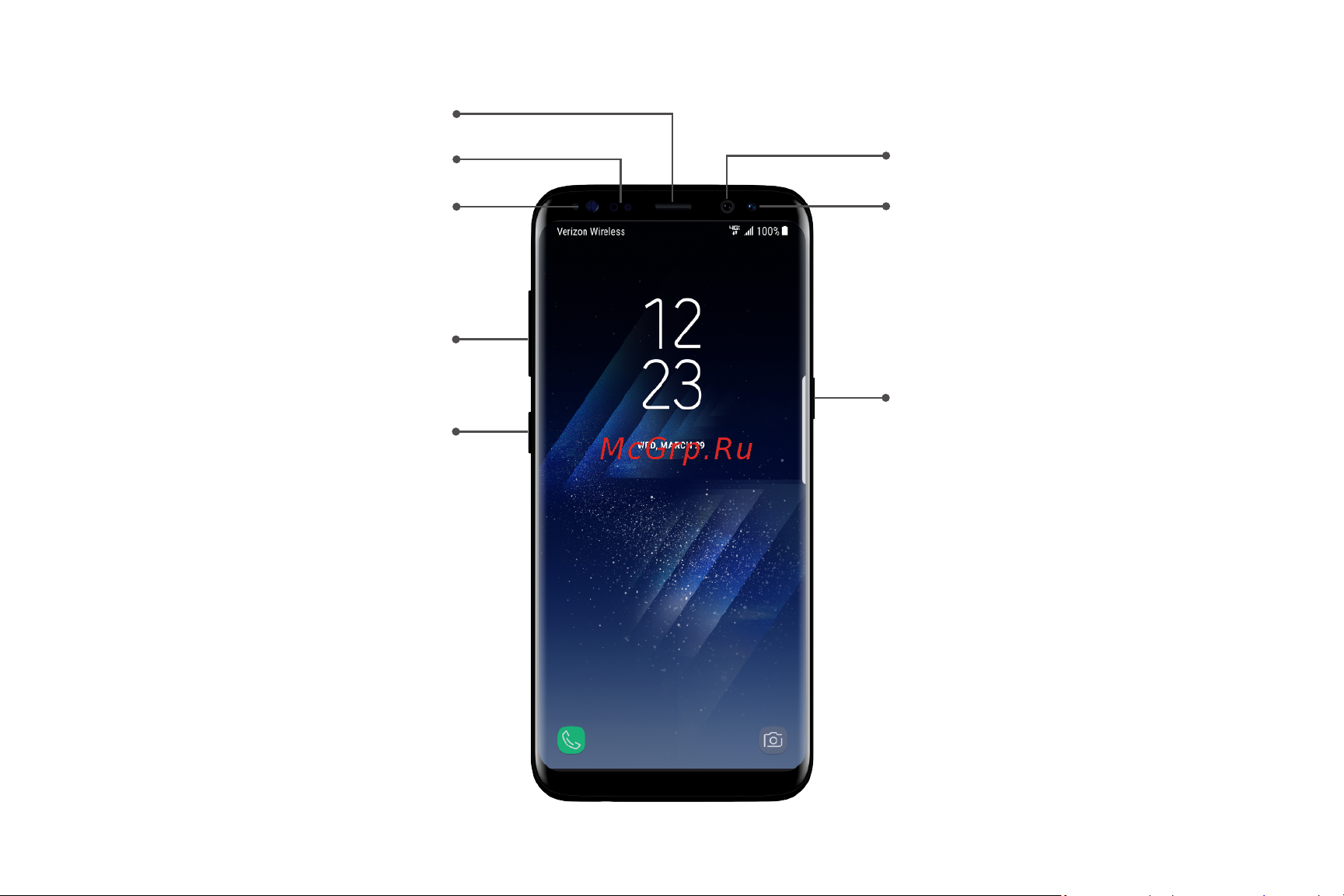 Samsung Galaxy S8 Duos (G950) 64Gb LTE [25/211] Front view