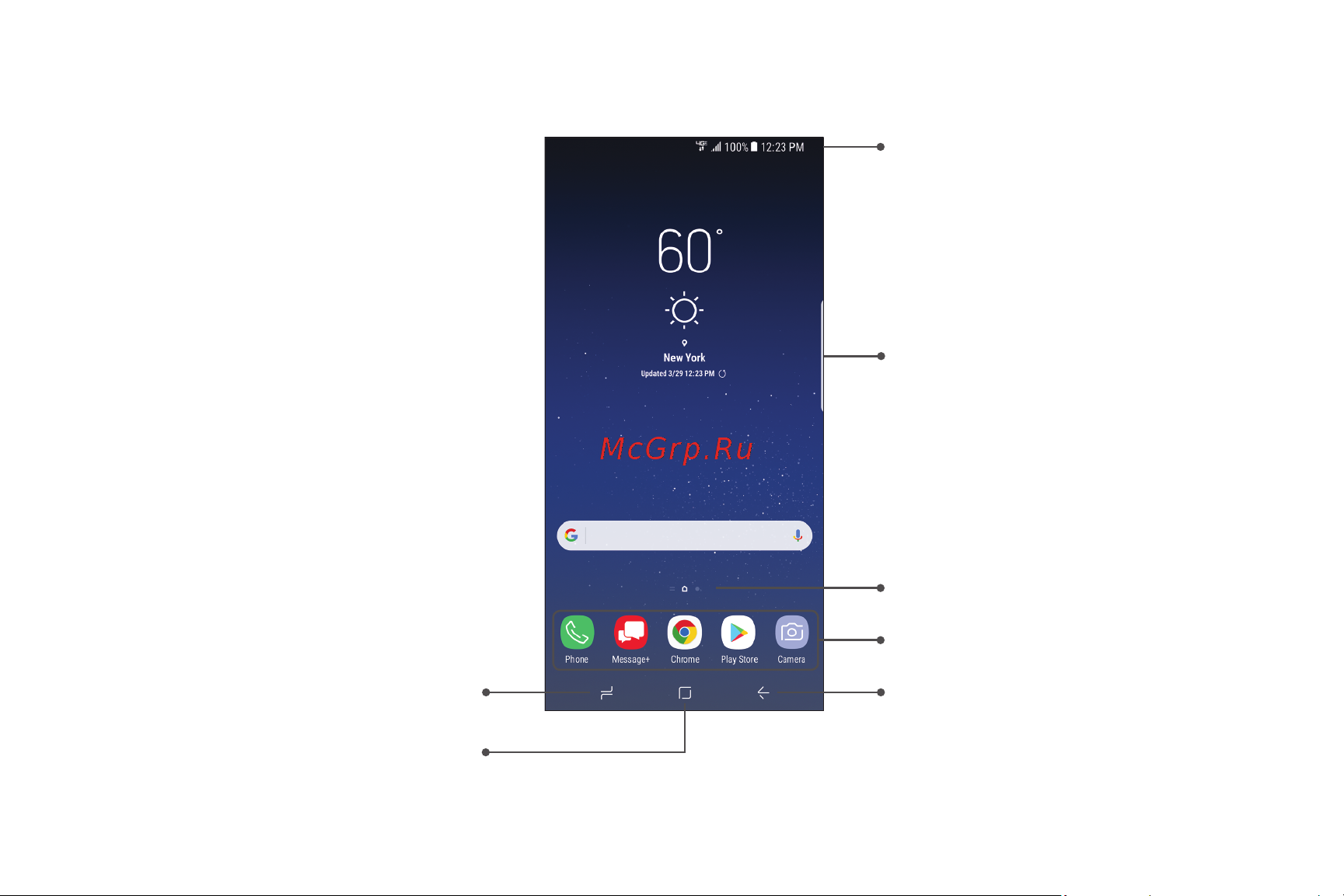 Samsung Galaxy S8 Duos (G950) 64Gb LTE [28/211] Home screen