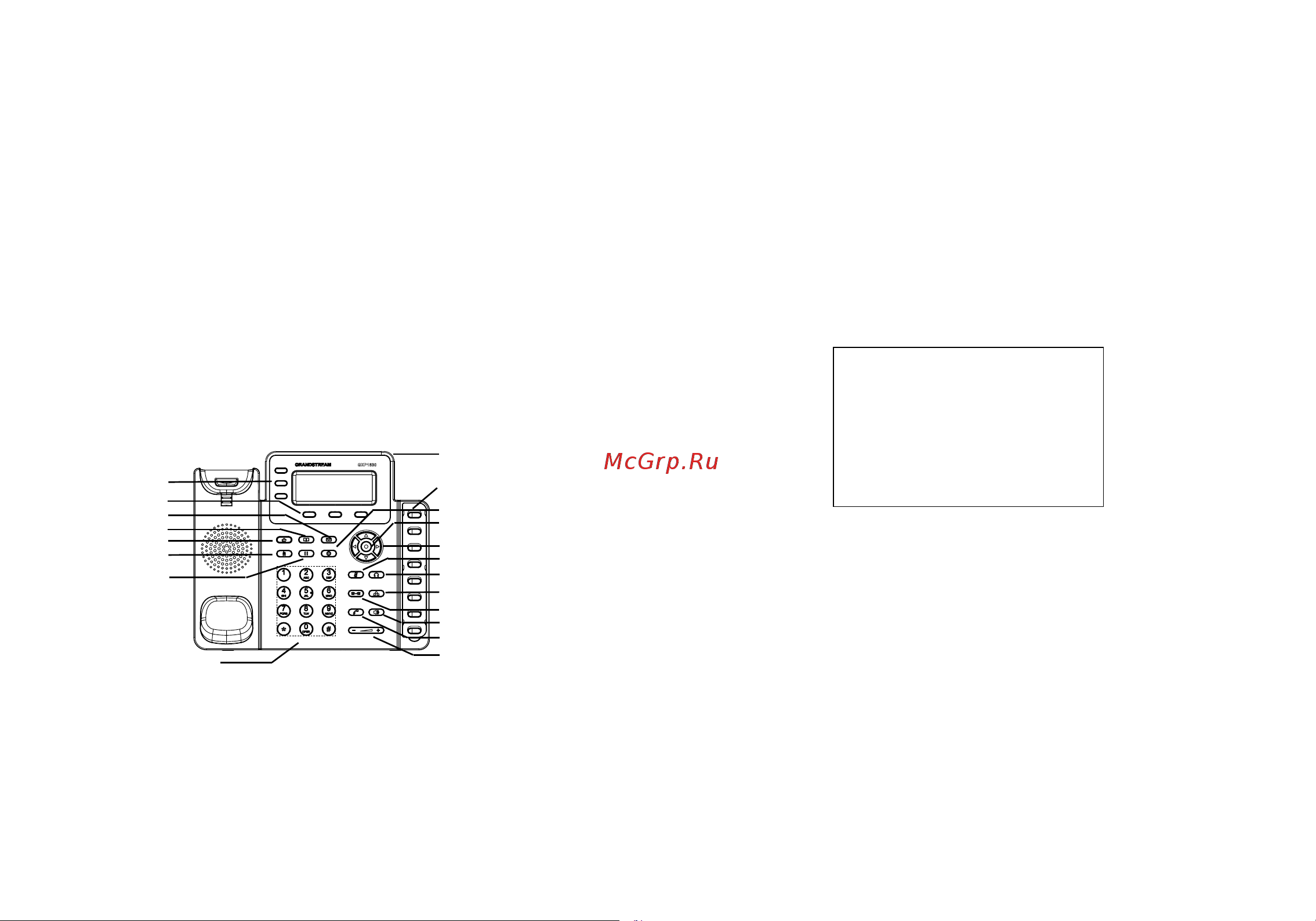 Grandstream GXP-1630 [17/29] Das gxp1630 per tastenfeld konfigurieren