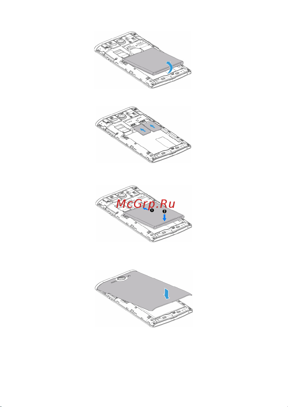 Philips S388 GSM [8/104] Вставьте аккумулятор