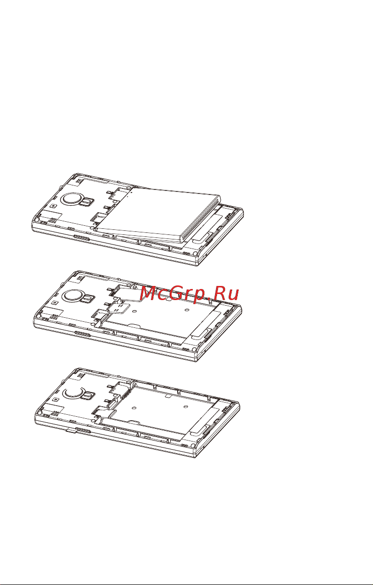 DEXP Ixion X250 OctaVa 3G 16Gb [10/27] Установка sim карты и карты памяти