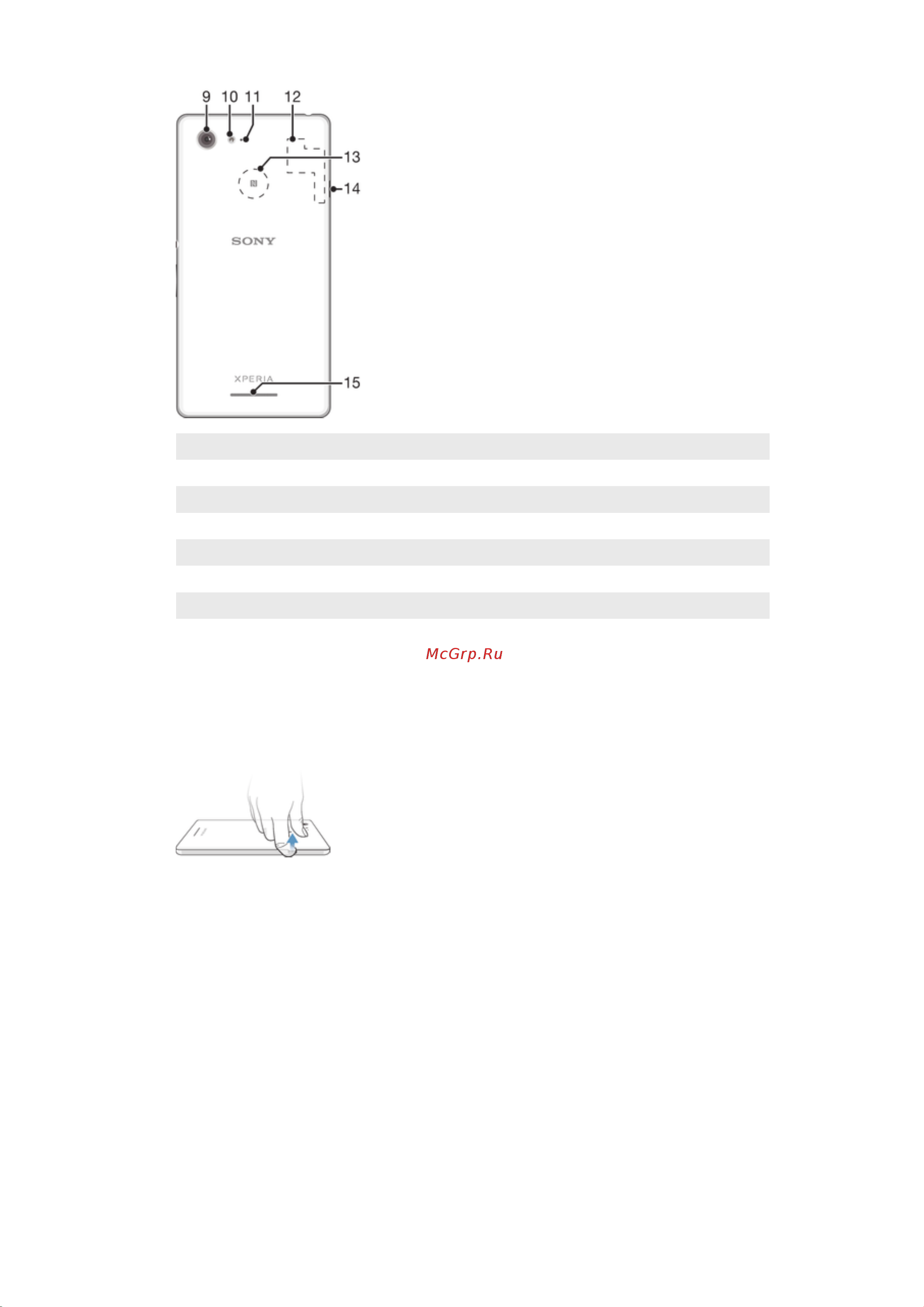 Sony Xperia E3 [7/119] Снятие задней крышки
