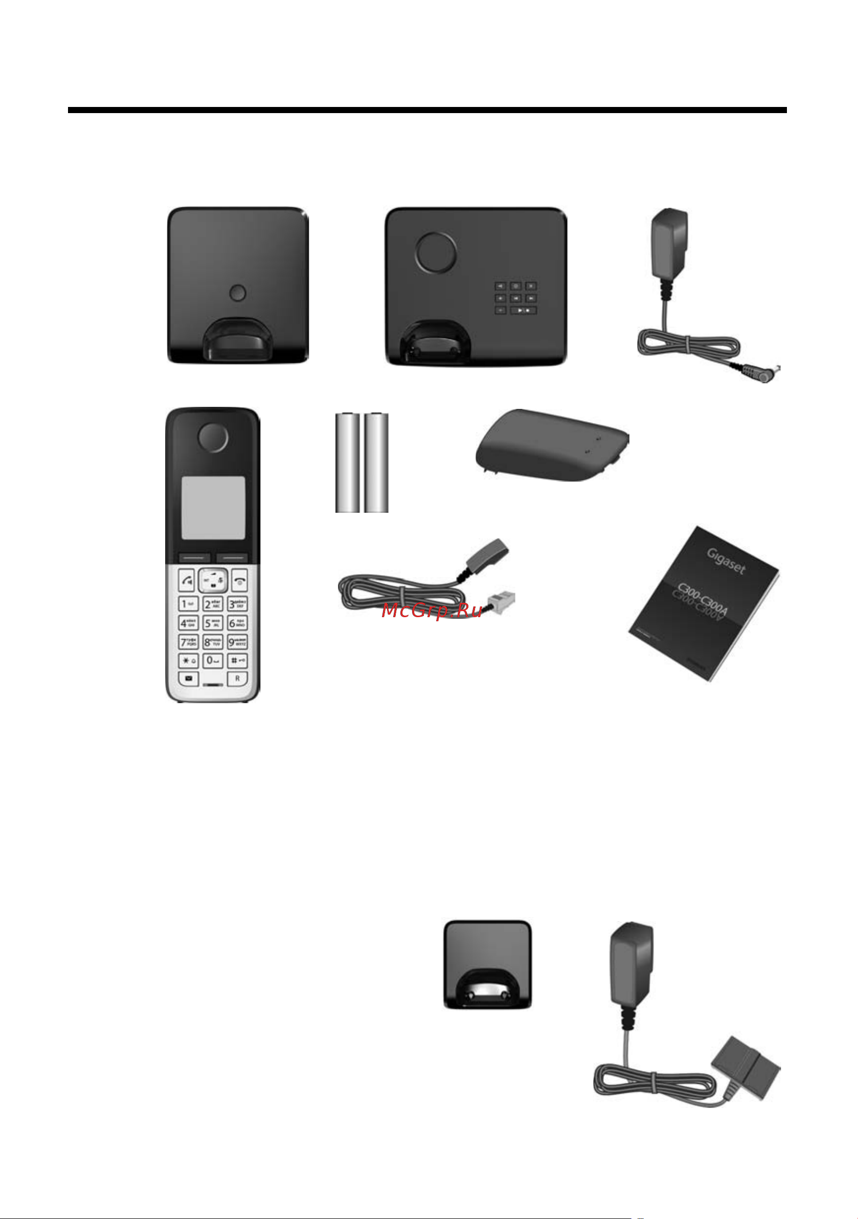GIGASET COMMUNICATIONS GMBH GIGASET C300A Duo [13/88] Проверка содержимого упаковки