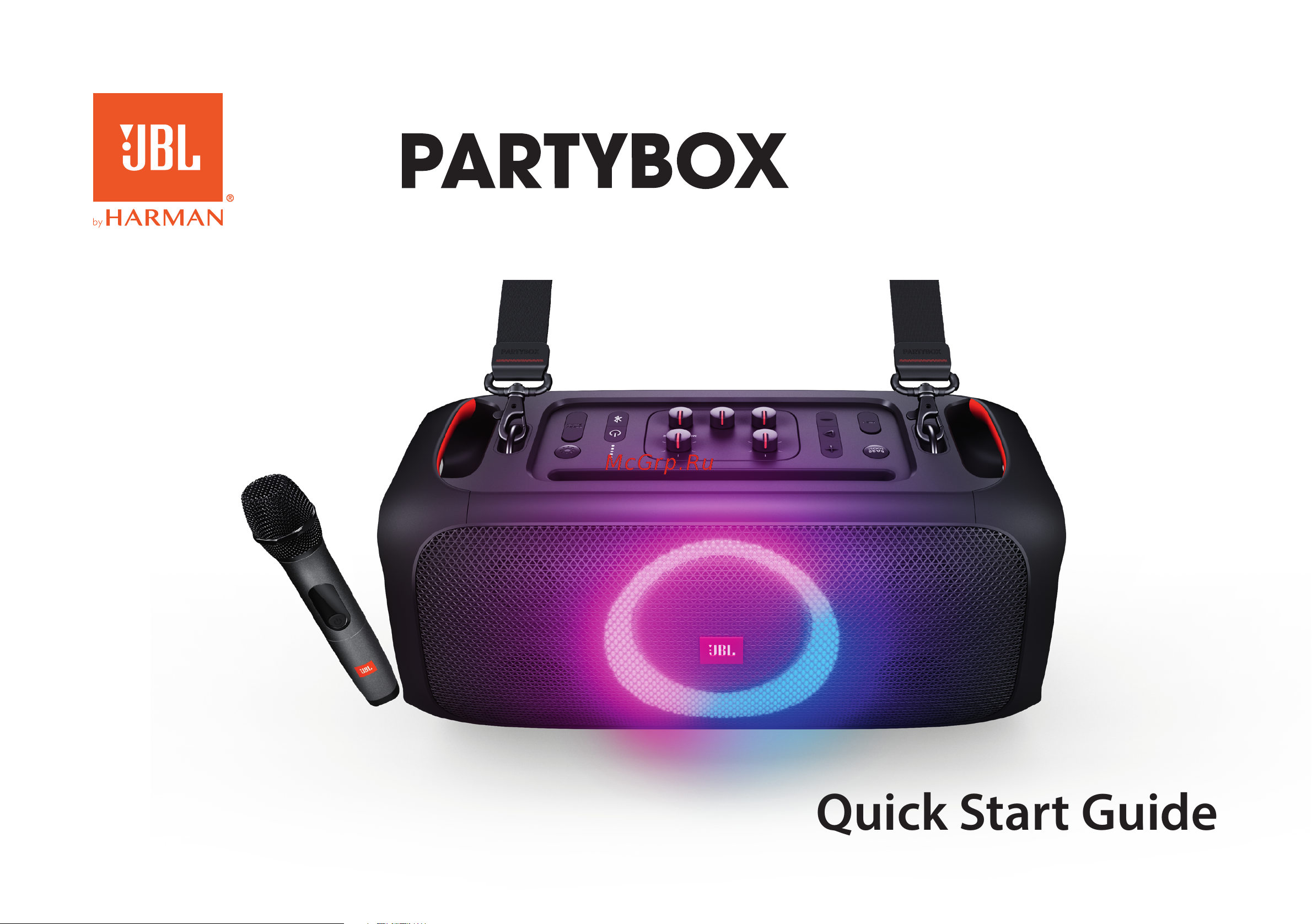 JBL PARTY BOX ON-THE-GO Руководство по эксплуатации онлайн