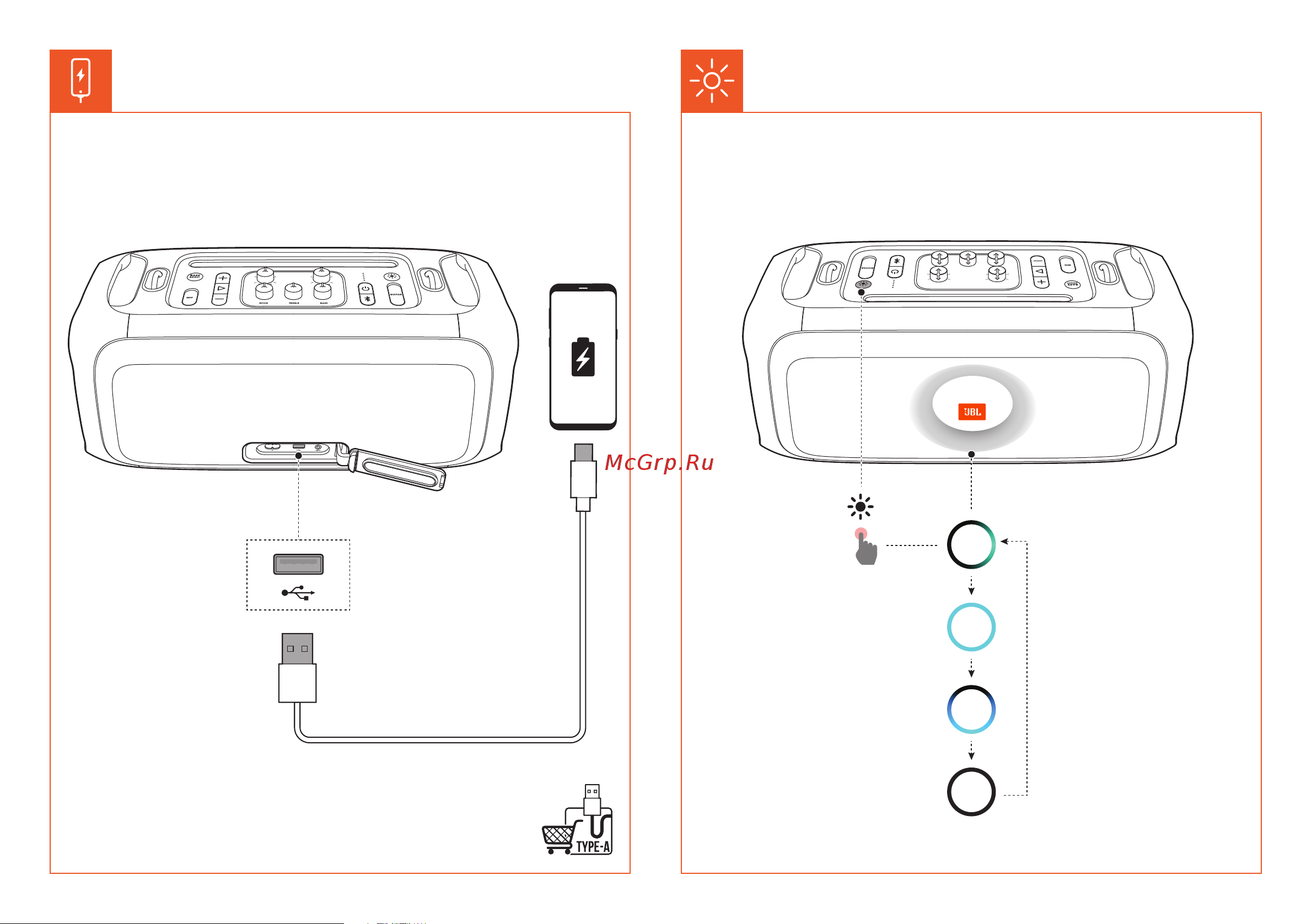 JBL PARTY BOX ON-THE-GO Руководство по эксплуатации онлайн [10/28] 776040
