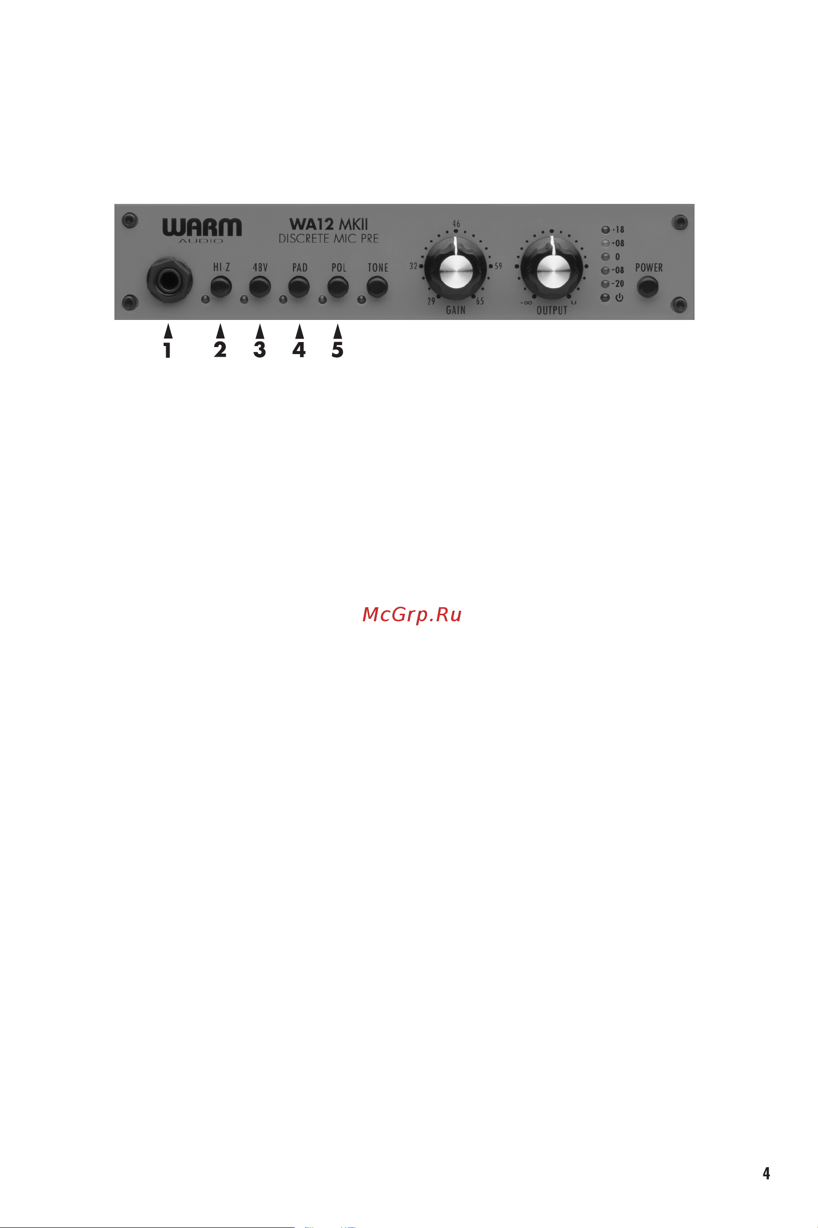 WARM AUDIO WA12 MK II [5/12] Технические характеристики