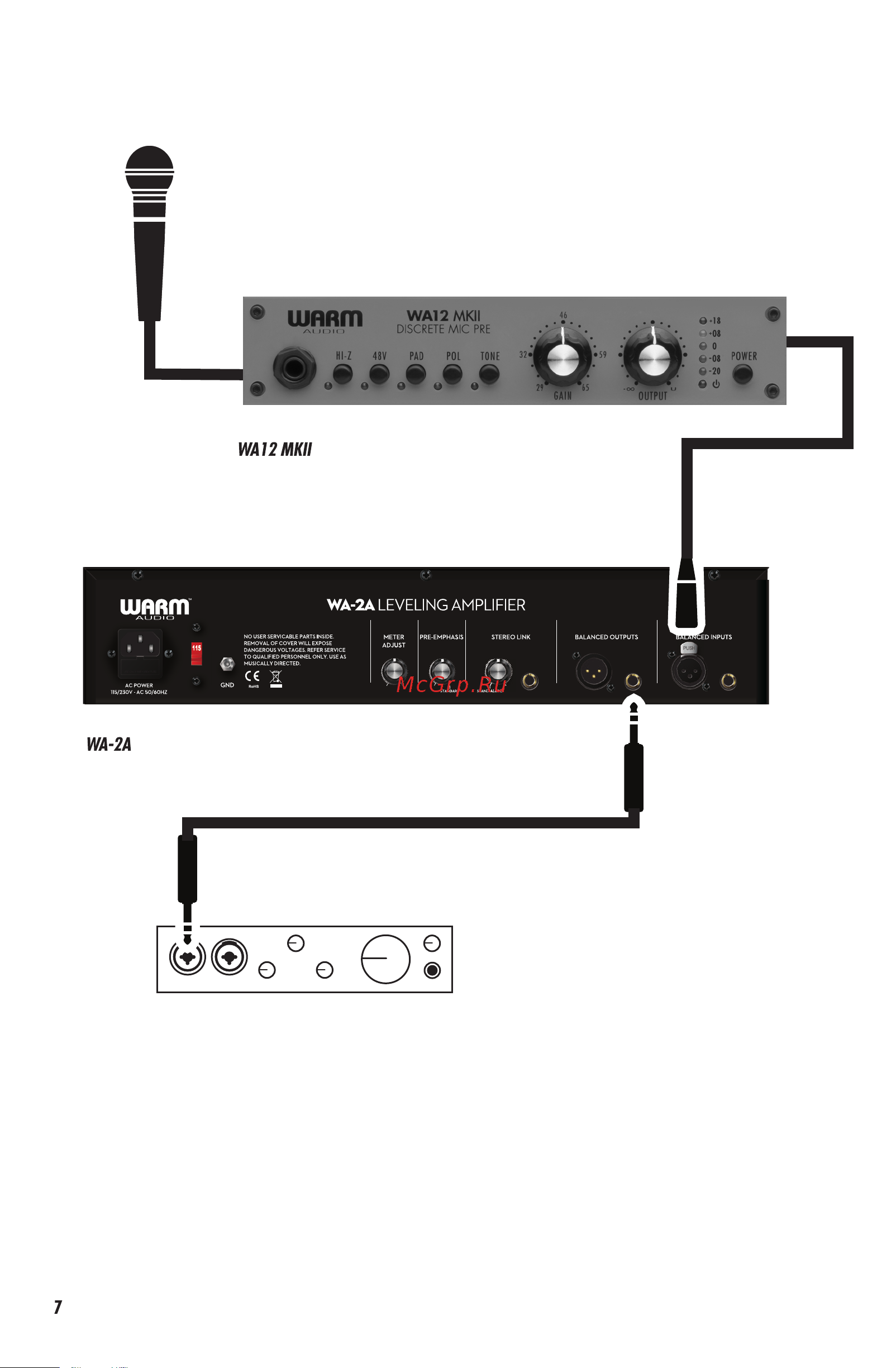 WARM AUDIO WA12 MK II [8/12] Диаграмма подключения