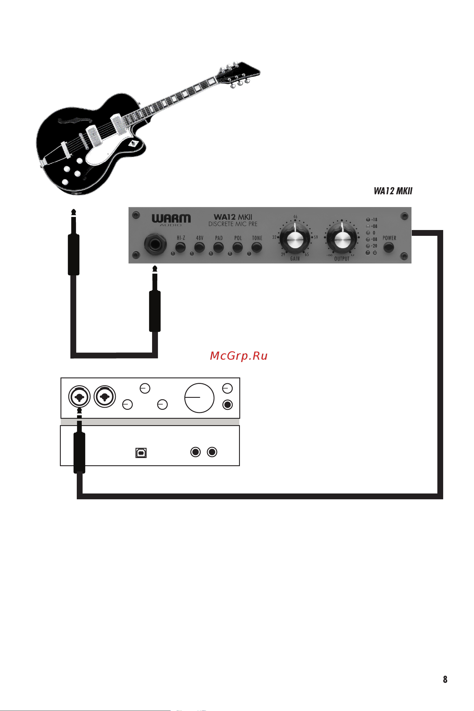 WARM AUDIO WA12 MK II [9/12] Диаграмма подключения
