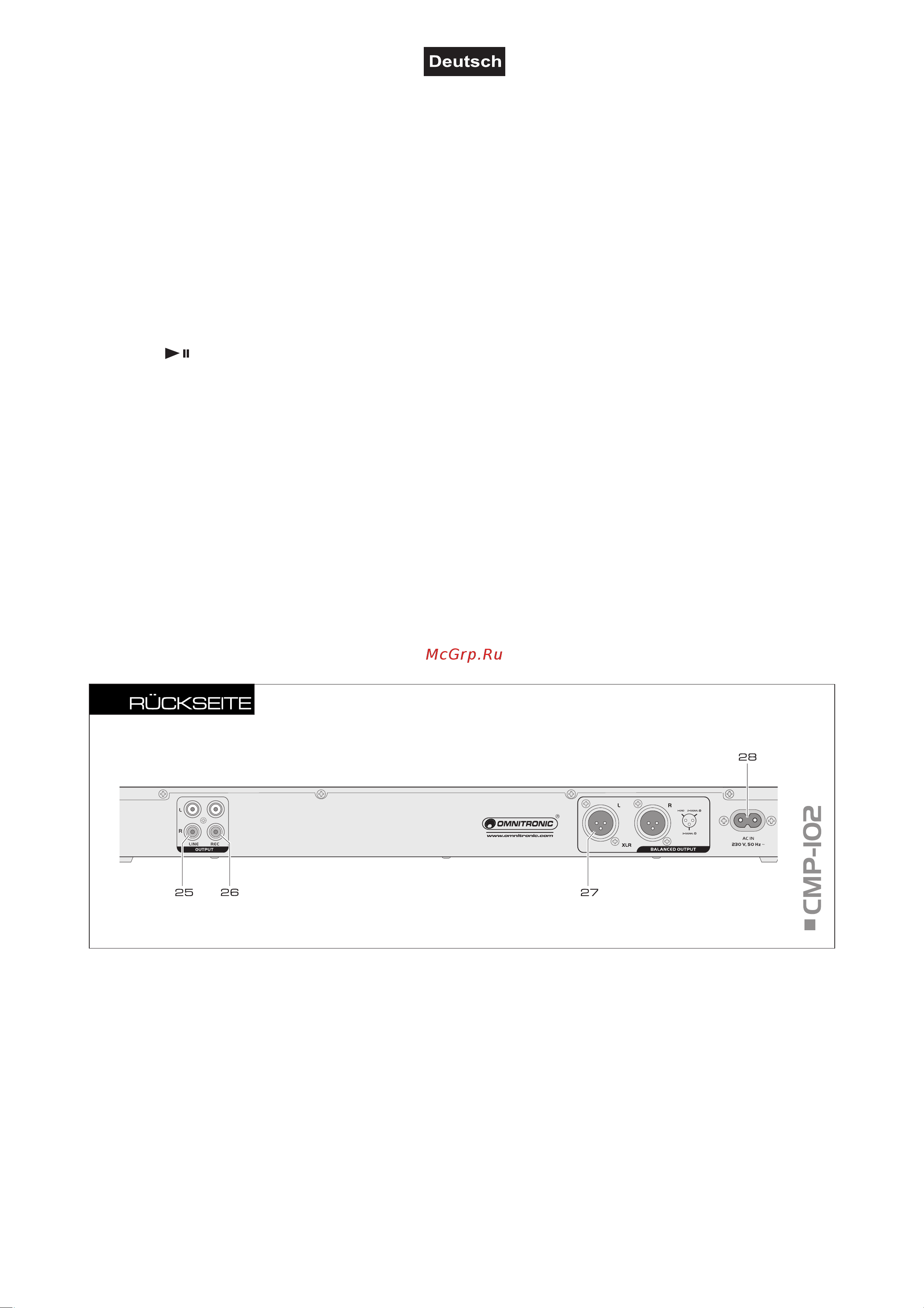 OMNITRONIC CMP-102 [10/30] Doc version 1 10 30