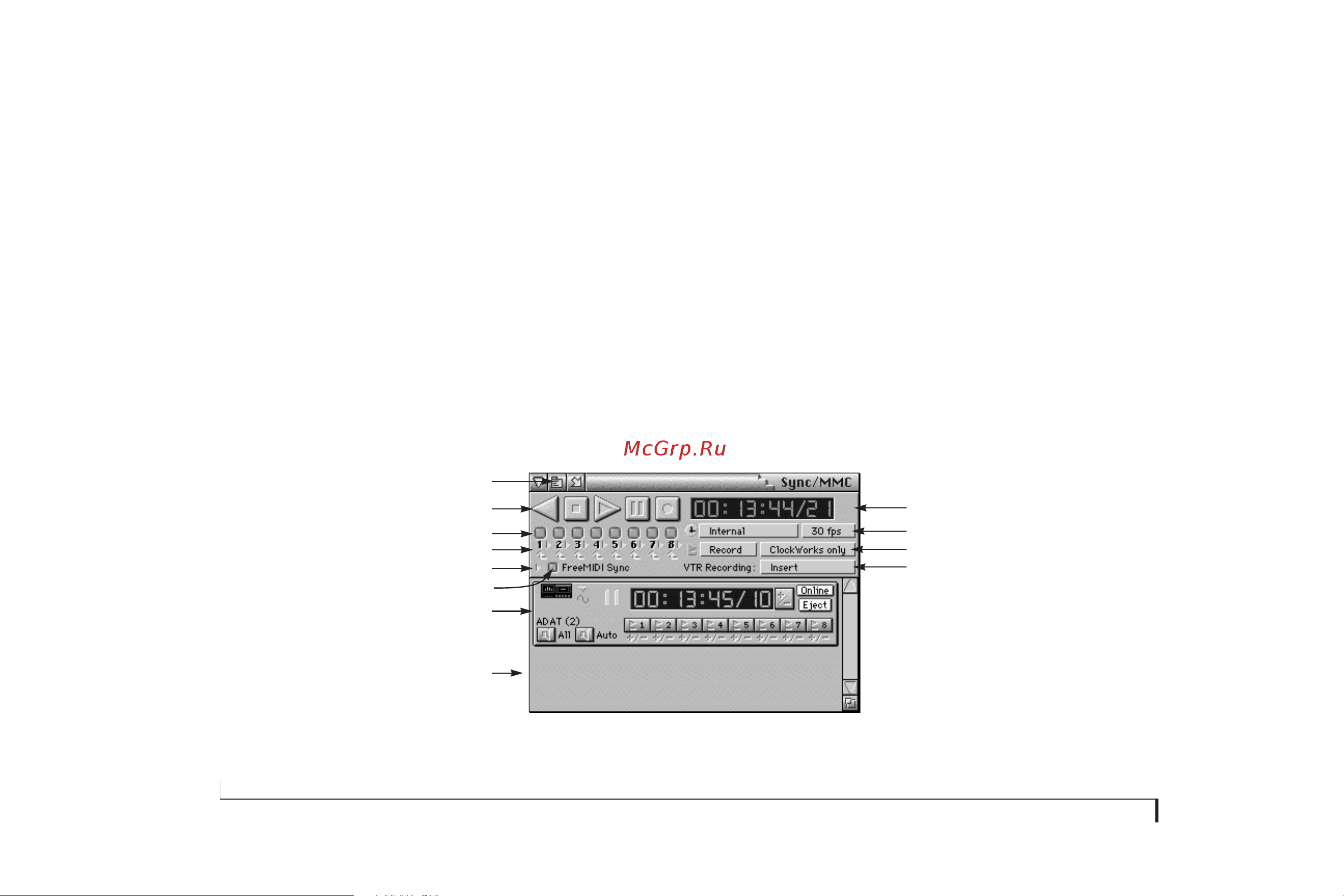 MOTU Micro Lite [78/166] Sync and midi machine control