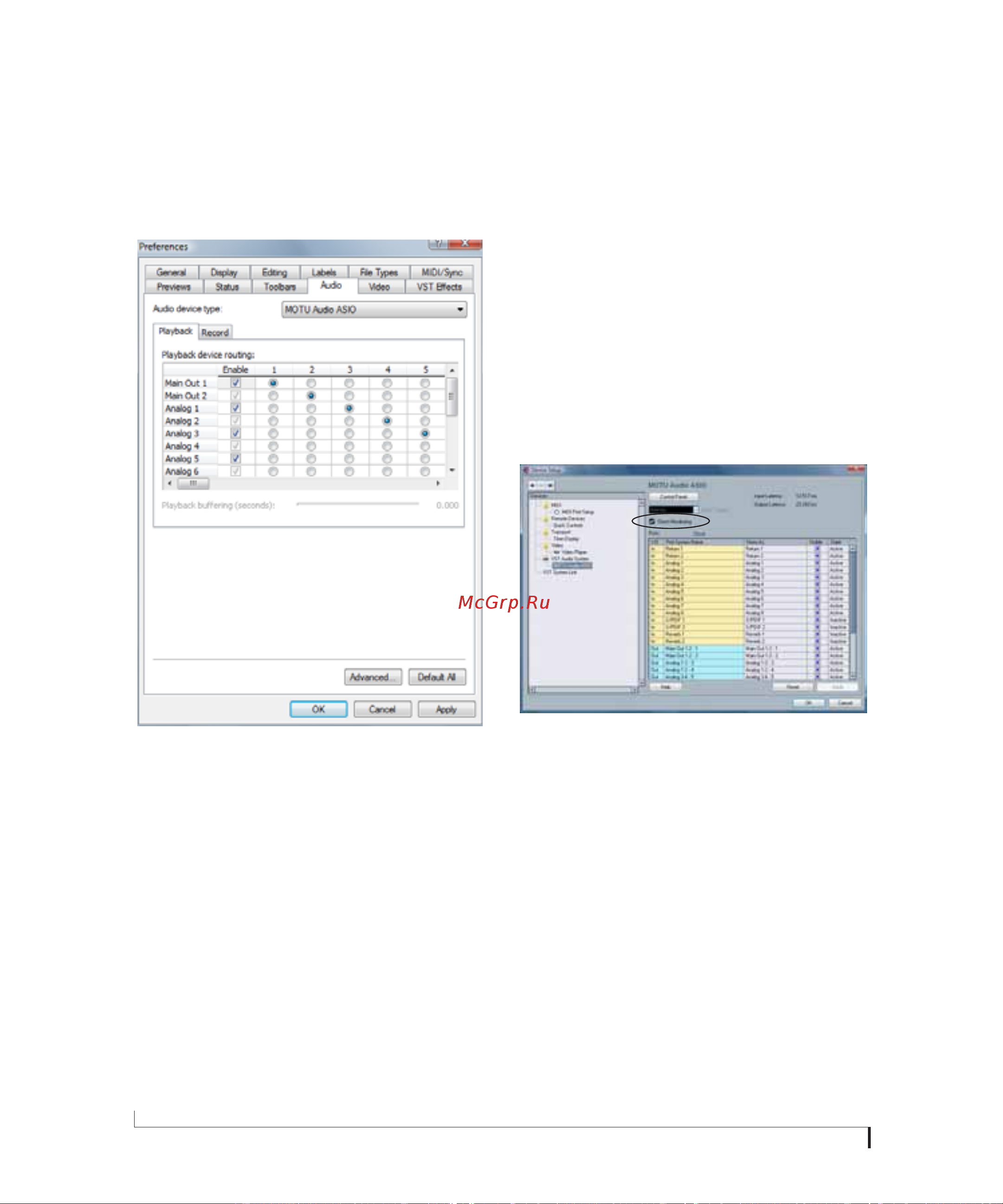 MOTU ULTRALITE MKIII HYBRID [46/112] Direct monitoring