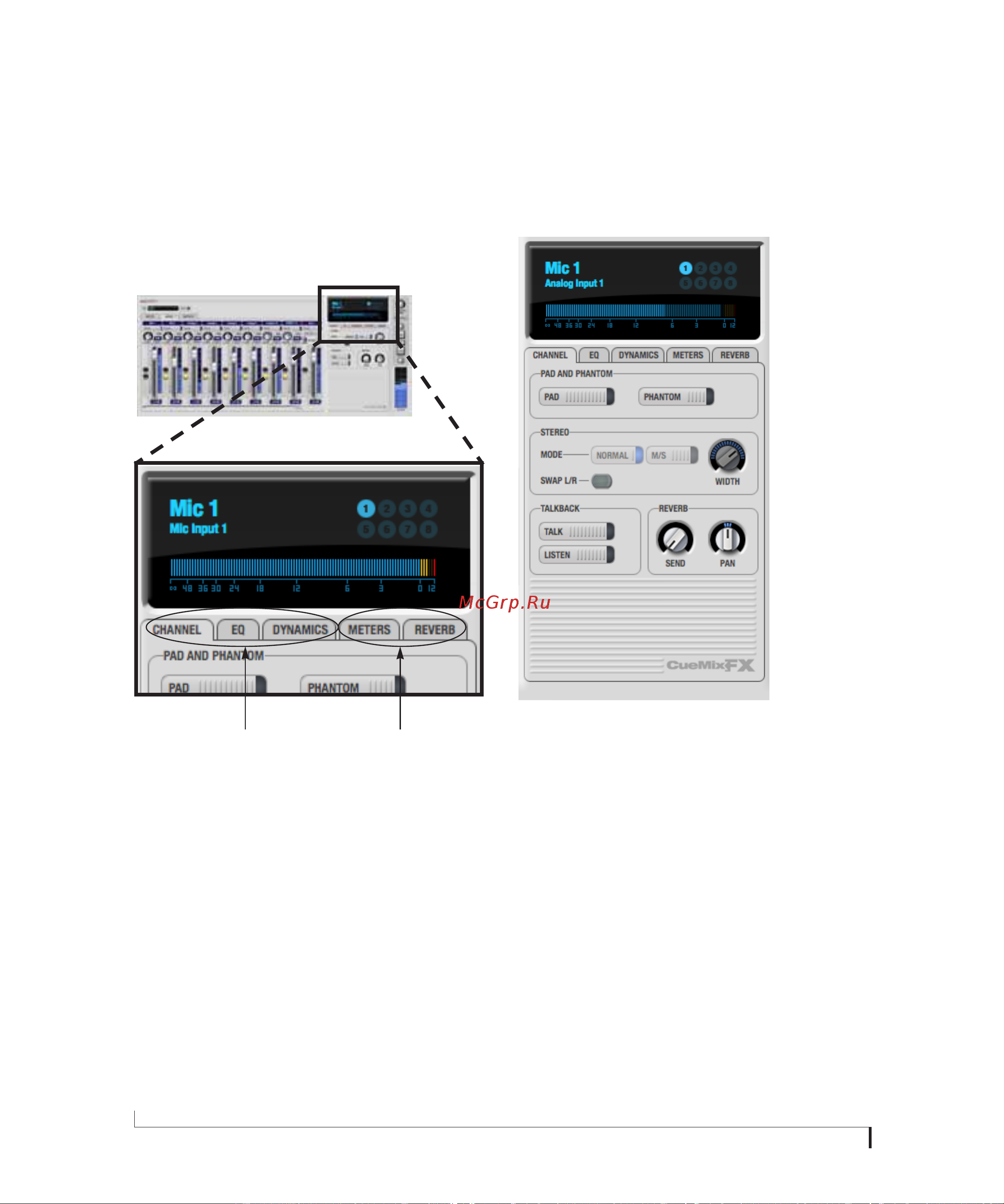 MOTU ULTRALITE MKIII HYBRID [70/112] The channel settings section