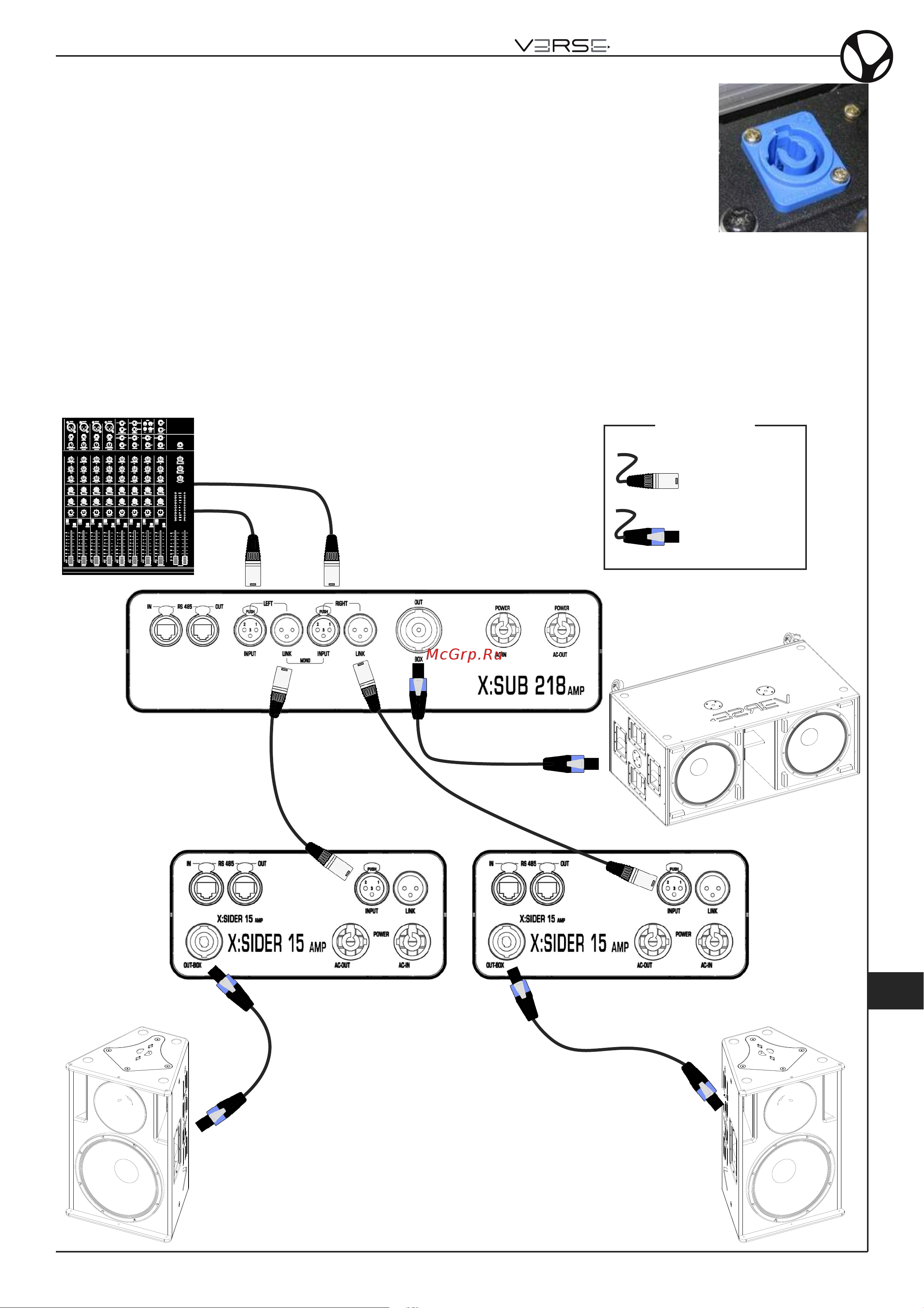 VERSE XSIDER 15 [19/56] Audio connection examples