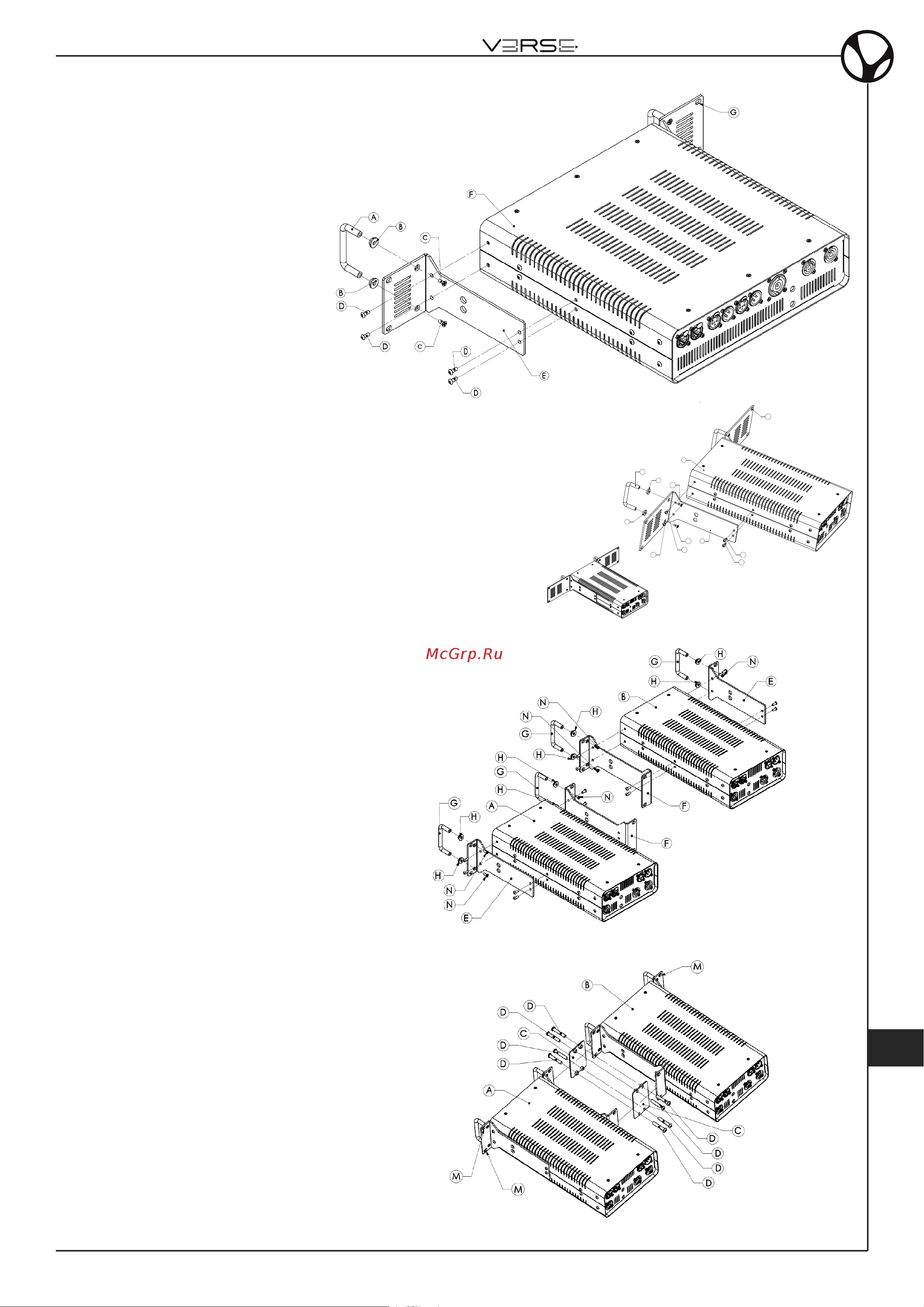 VERSE XSIDER 15 [39/56] Montaggio del rack