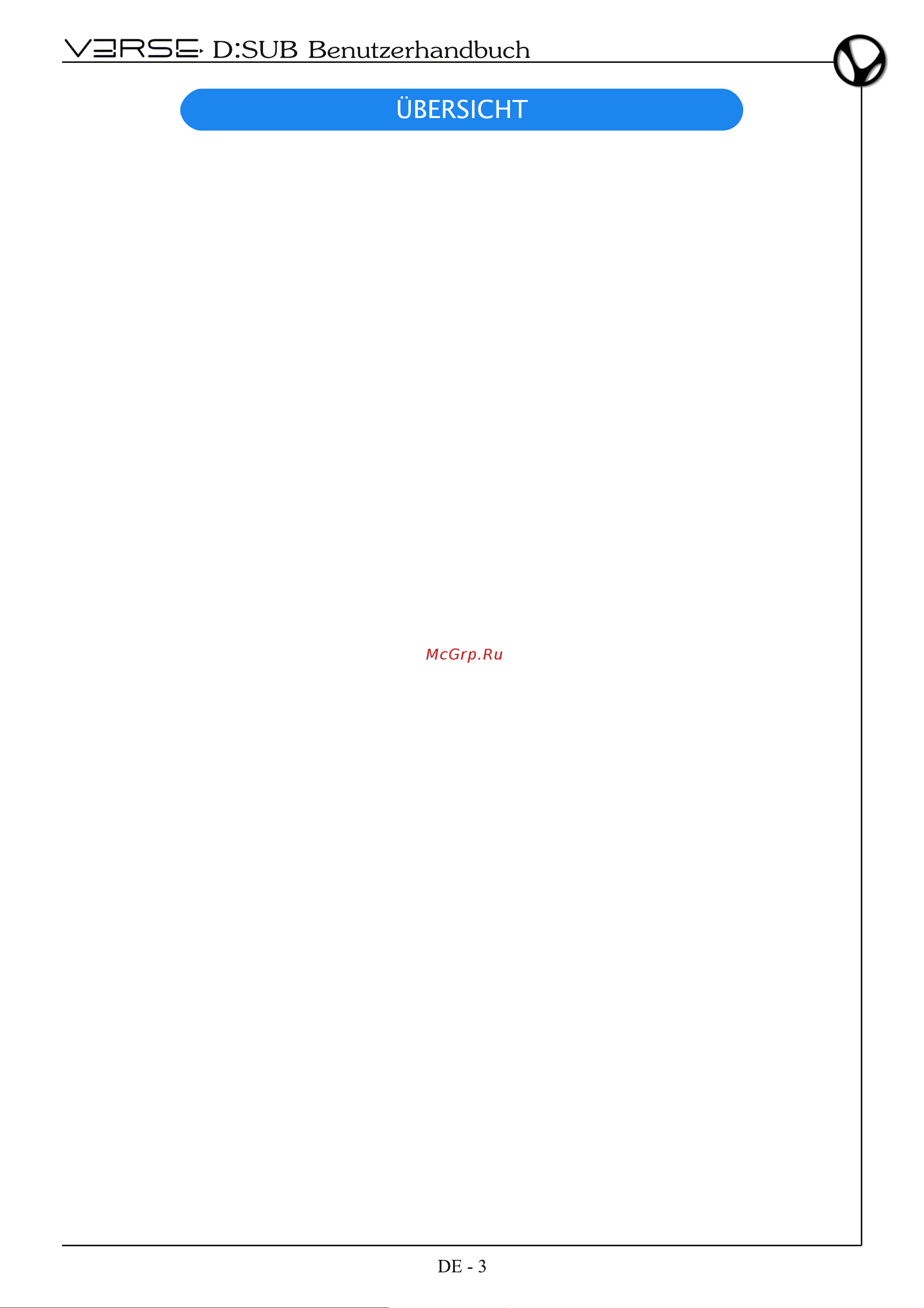 VERSE DSUB 215 [37/52] Technologie