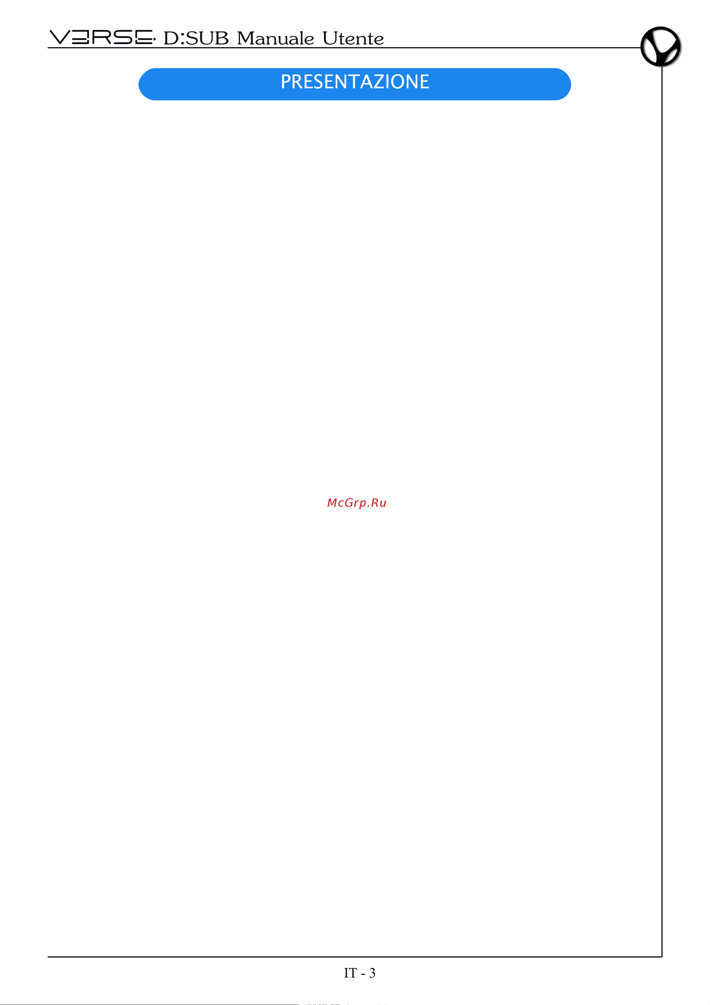 VERSE DSUB 10 [21/52] Tecnologia