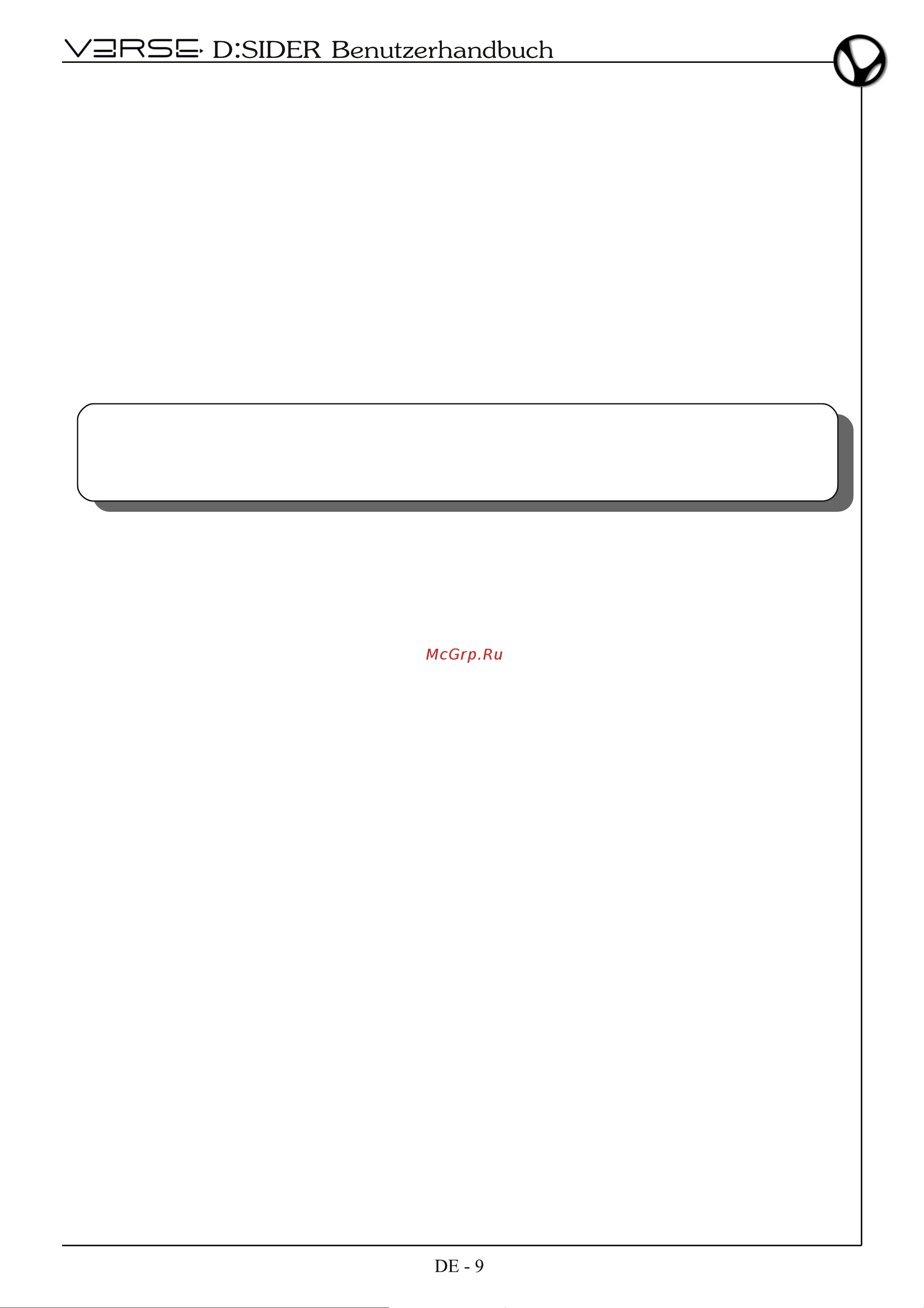 VERSE DSIDER 15 [55/68] Automatischer feedback remover