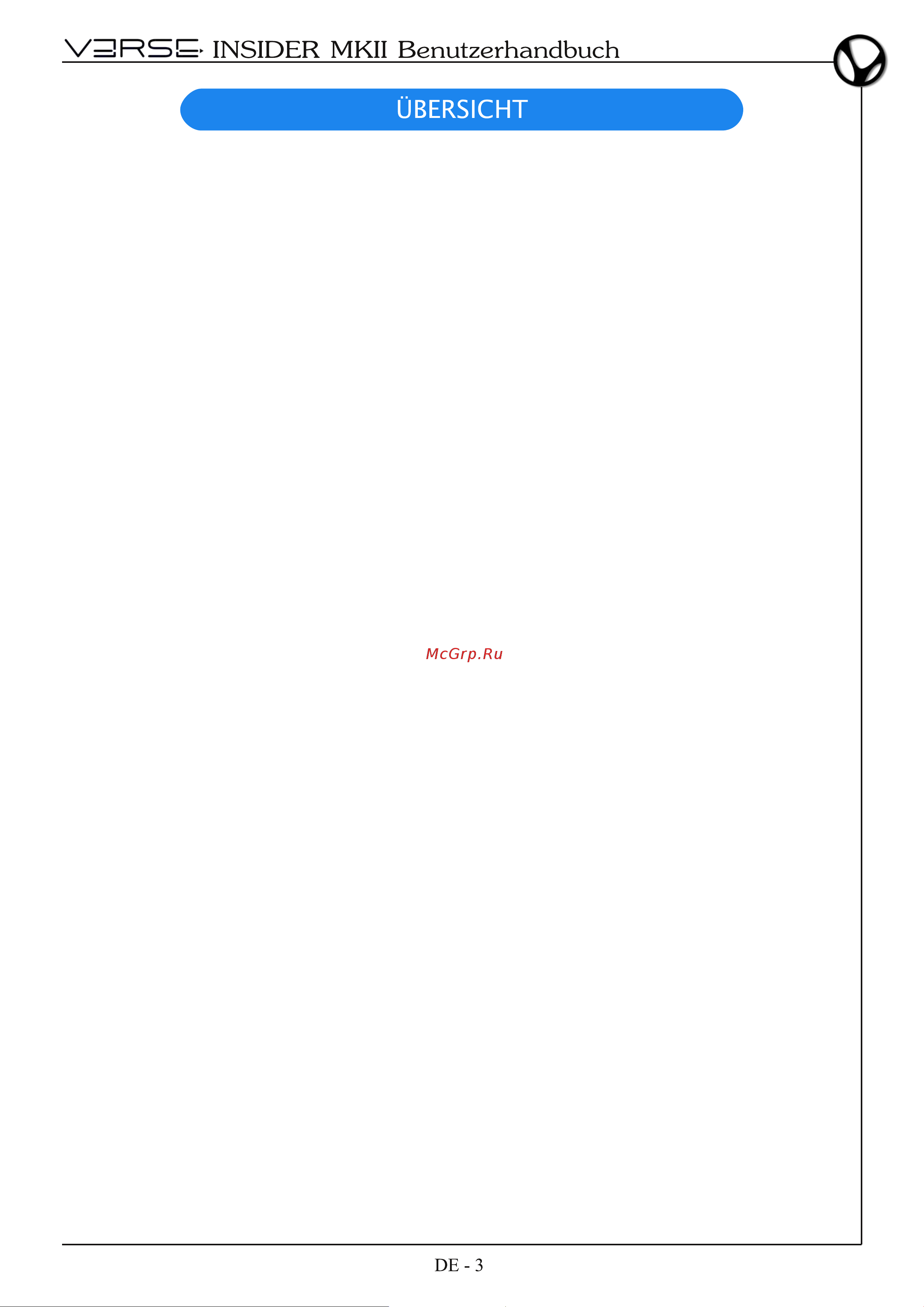 VERSE INSIDER 15 MKII [41/56] Technologie