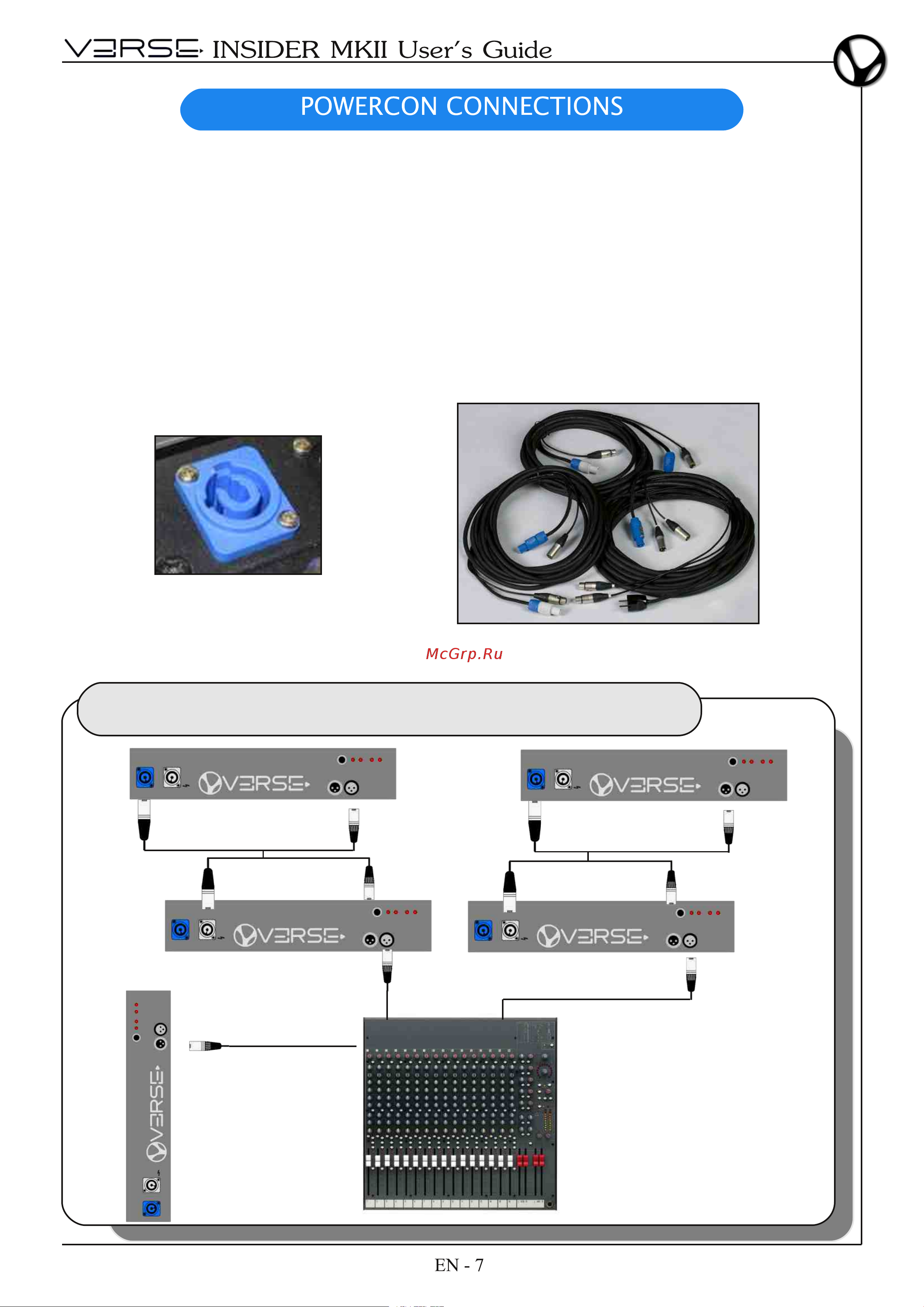 VERSE INSIDER 15 MKII [9/56] Configuration 1 direct mixer connection monitor