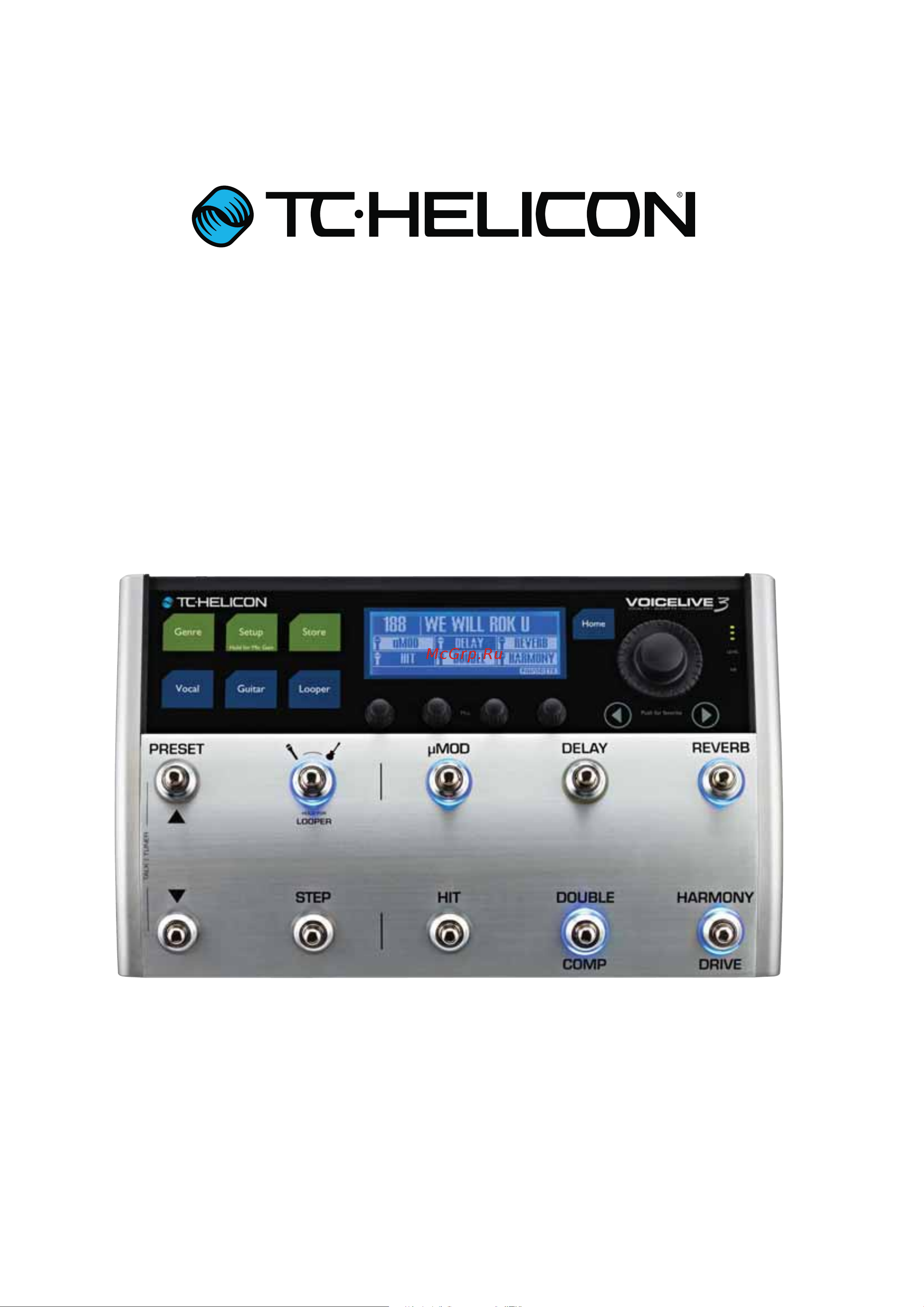 TC HELICON VOICELIVE 3 Руководство по эксплуатации онлайн