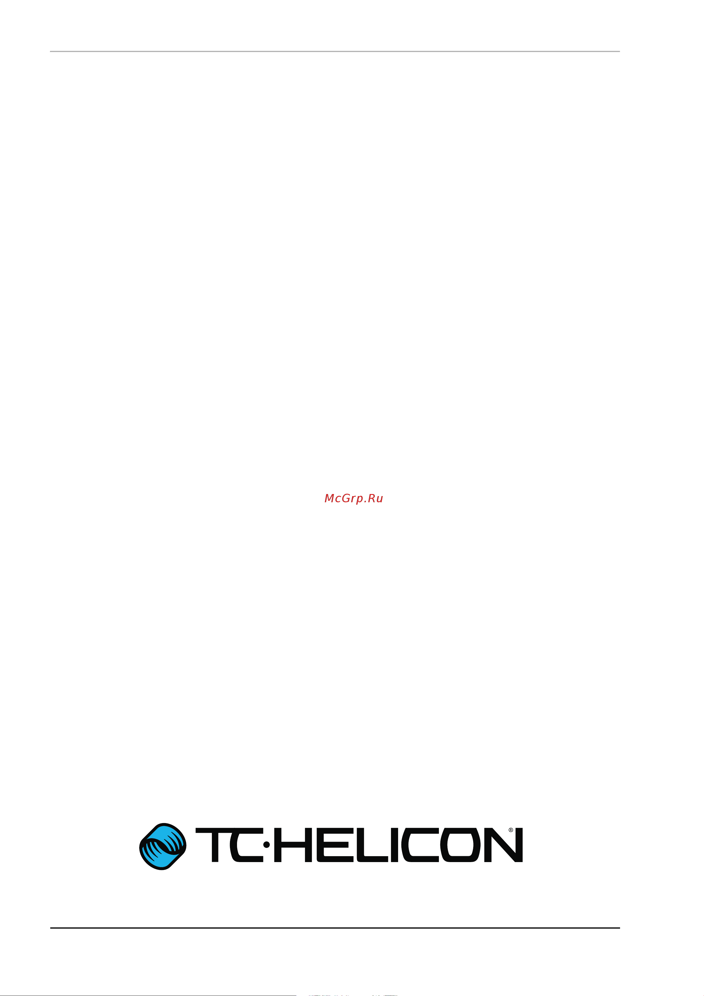 TC HELICON VOICELIVE 3 [82/82] Äðóãèå õàðàêòåðèñòèêè