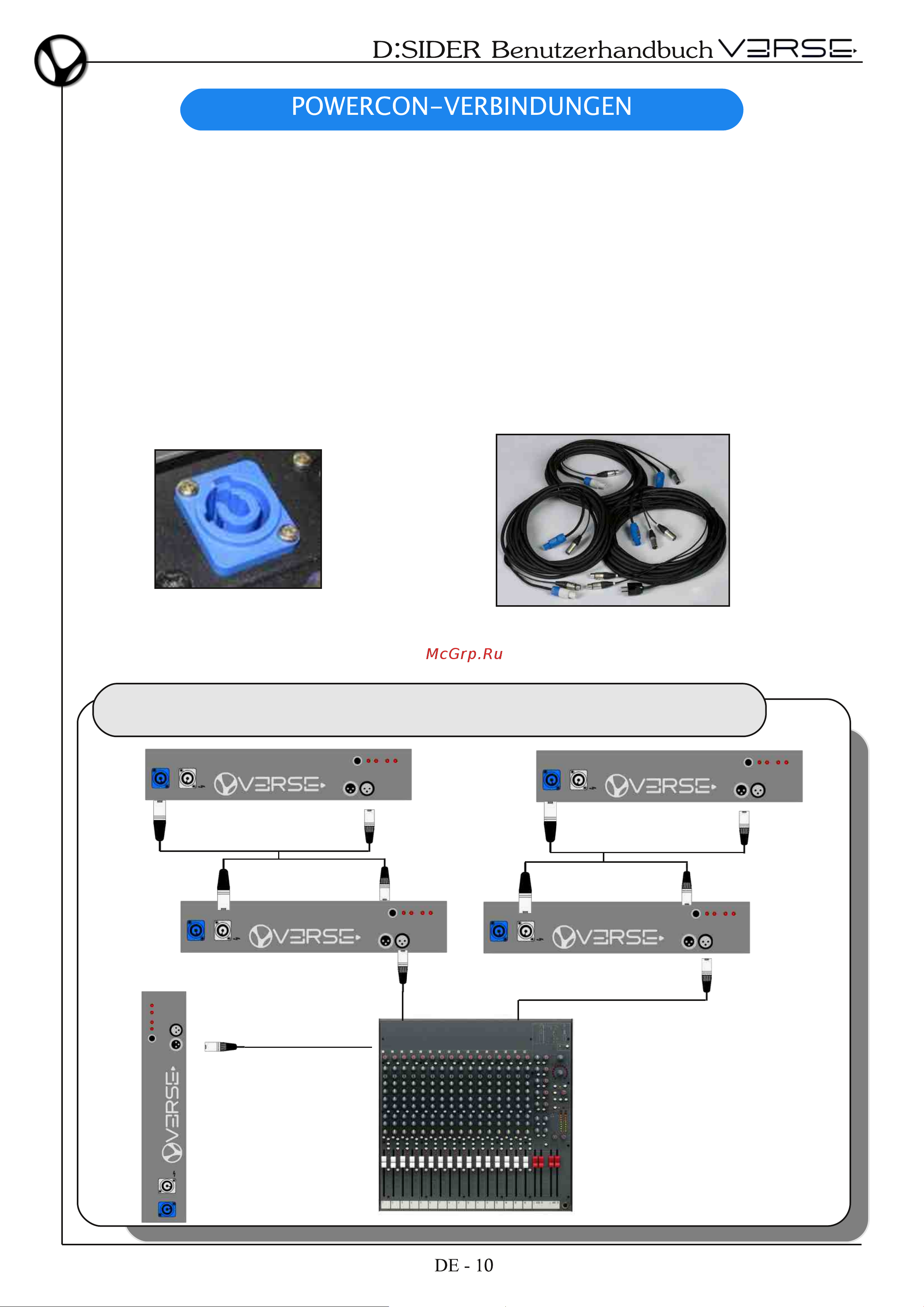 VERSE DSIDER 10 [56/68] Konfiguration 1 direkte mixer verbindung monitor