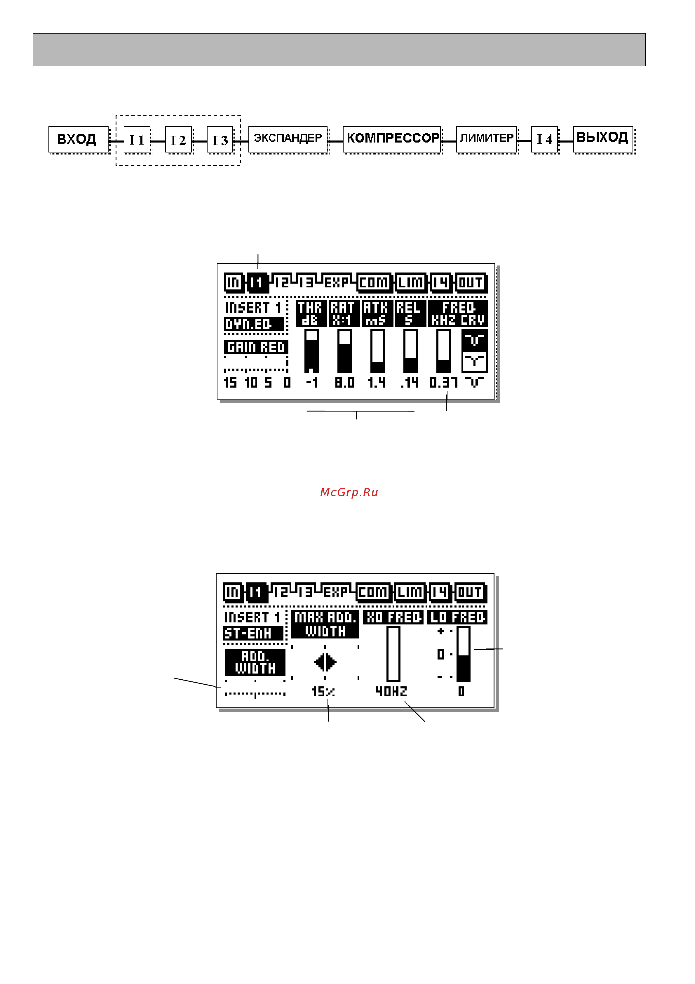 Tc Electronic DBMAX [24/49] Меню main