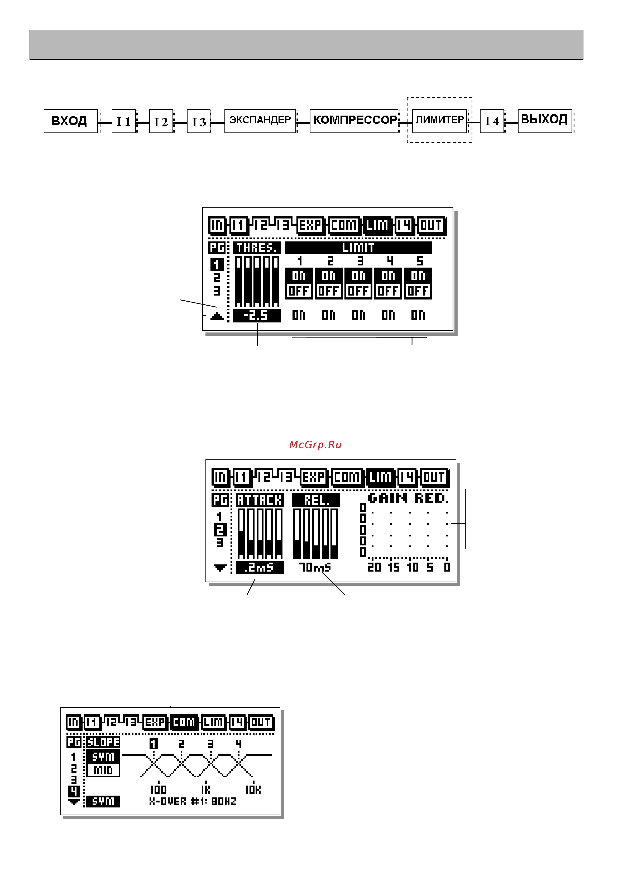 Tc Electronic DBMAX [34/49] Меню main