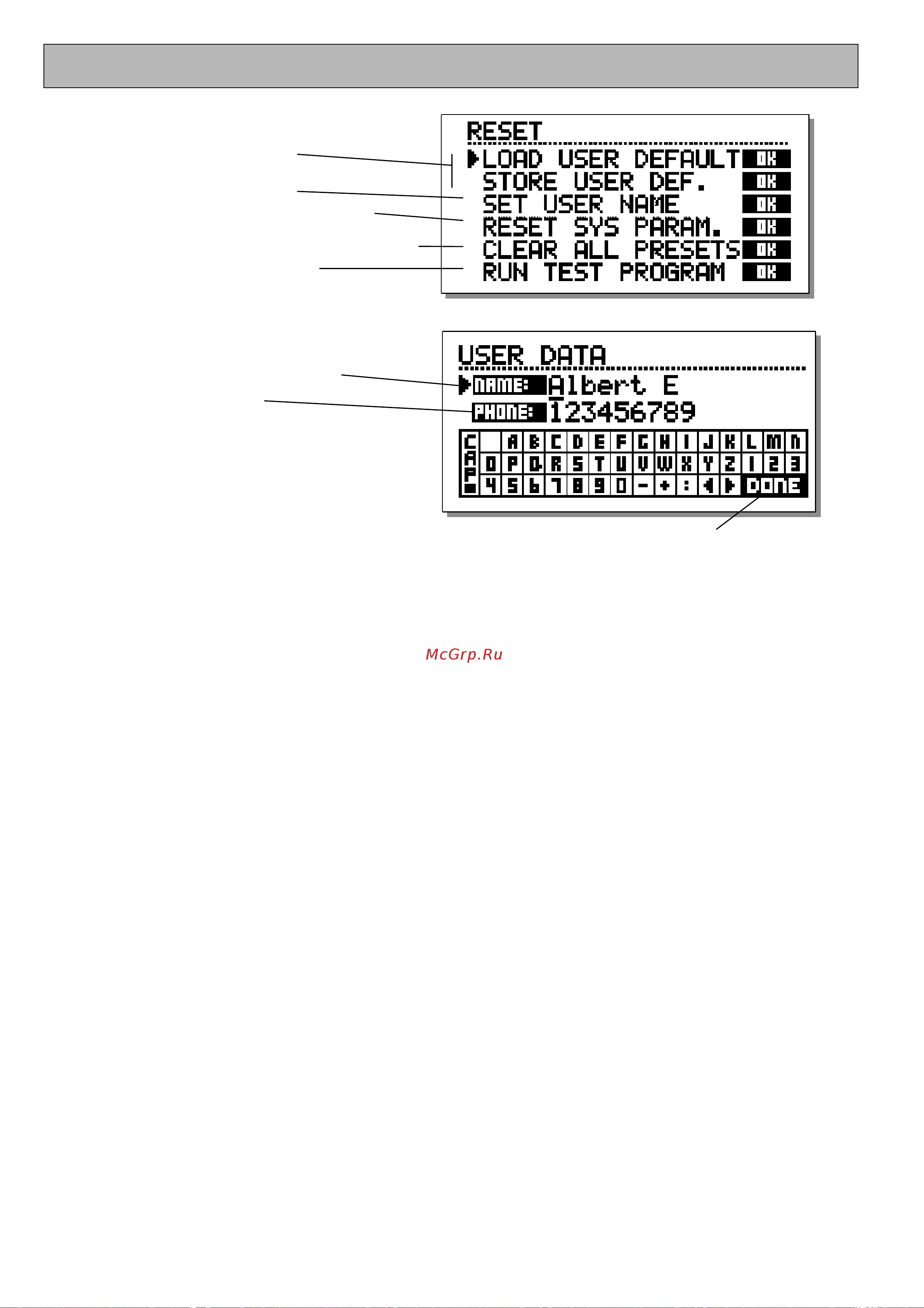 Tc Electronic DBMAX [46/49] Меню reset