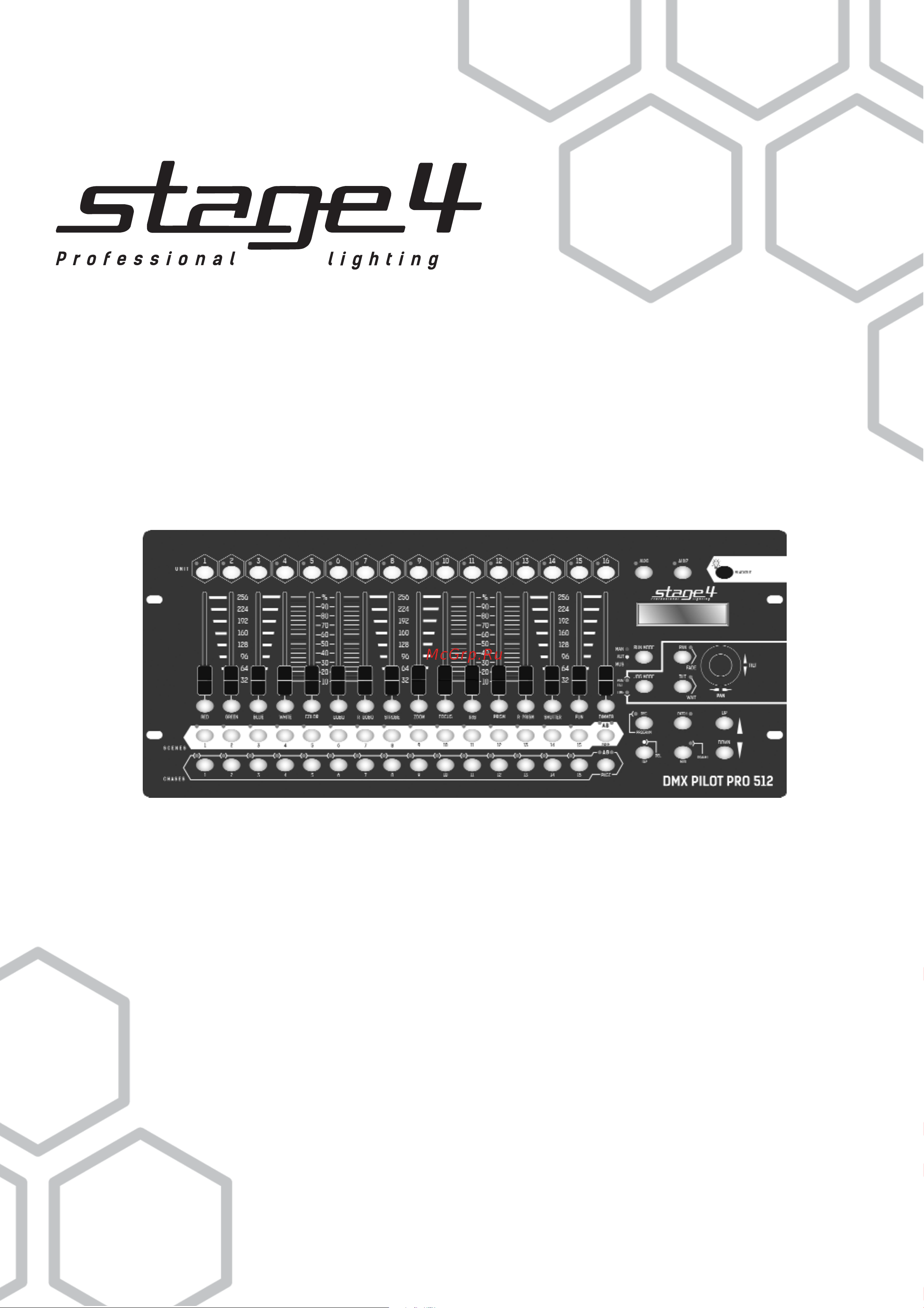 STAGE4 DMX PILOT PRO512 Руководство по эксплуатации онлайн