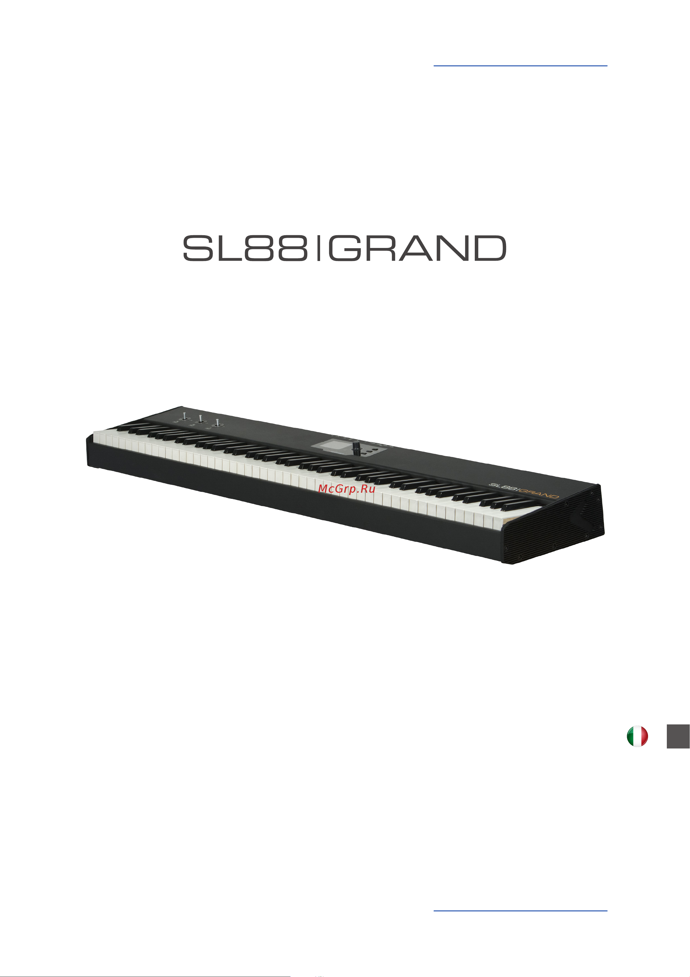 STUDIOLOGIC SL88 Grand [19/69] Manuale di istruzione