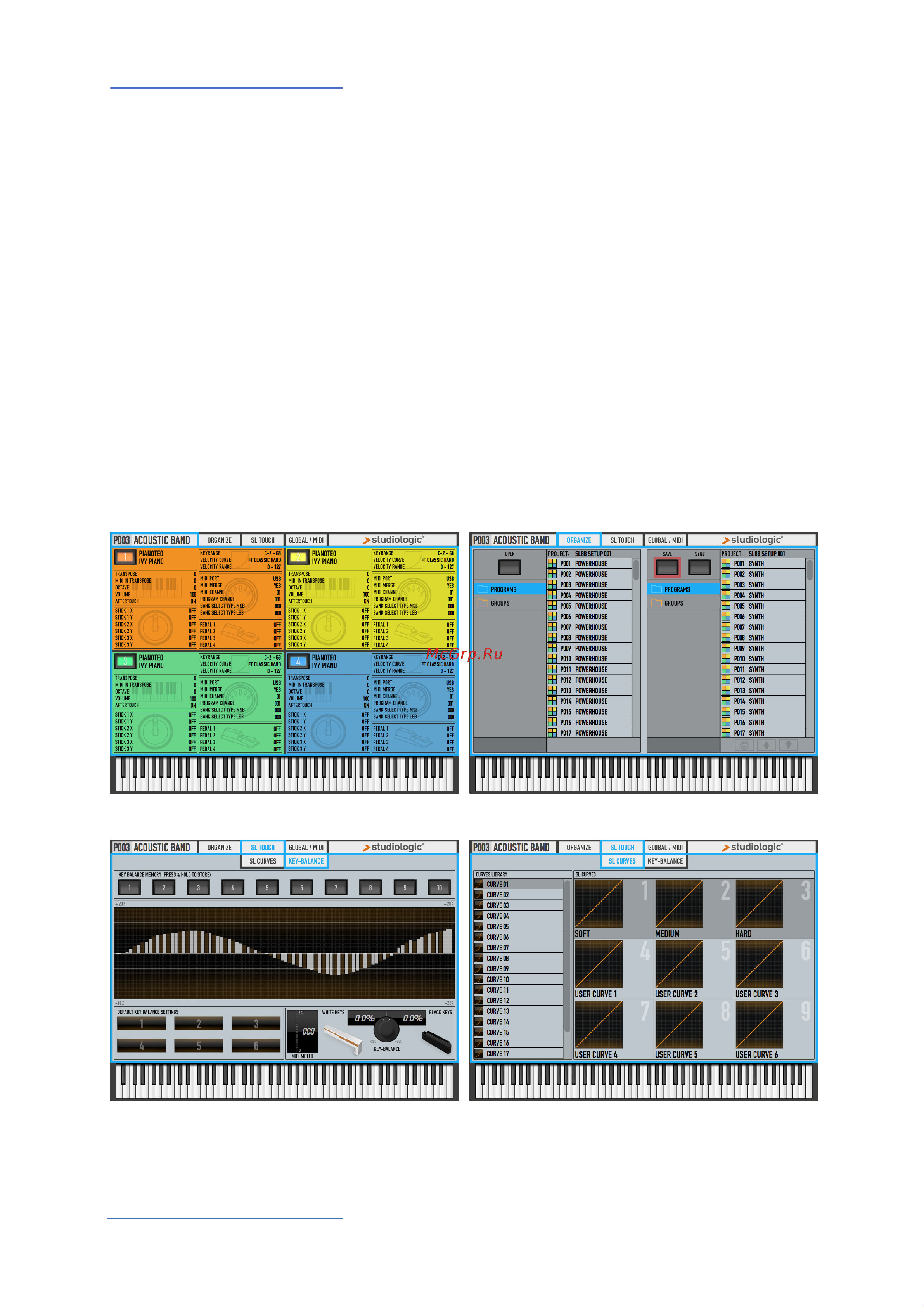 STUDIOLOGIC SL88 Grand Руководство по эксплуатации онлайн [48/69] 776115