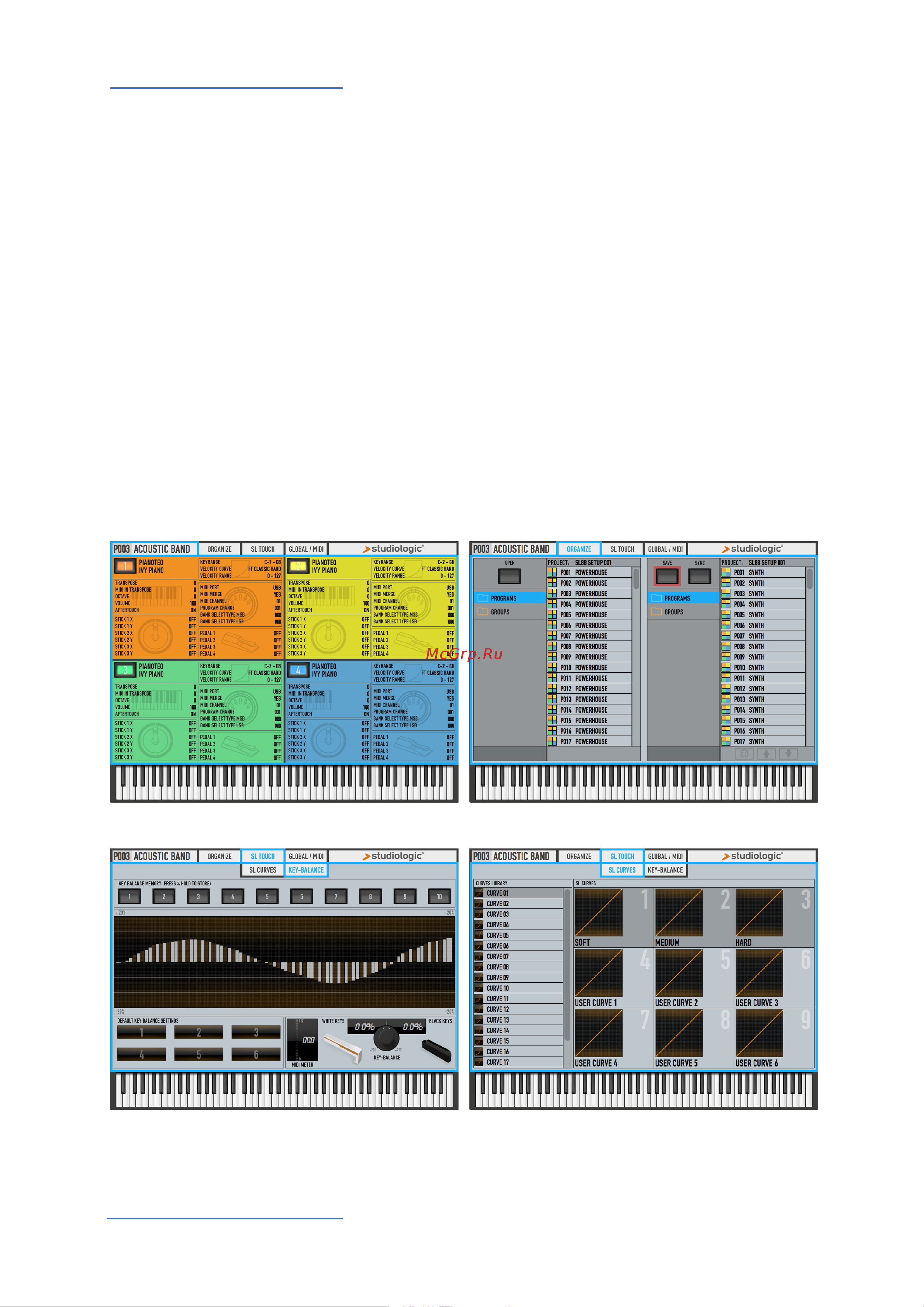 STUDIOLOGIC SL88 Grand Руководство по эксплуатации онлайн [64/69] 776115