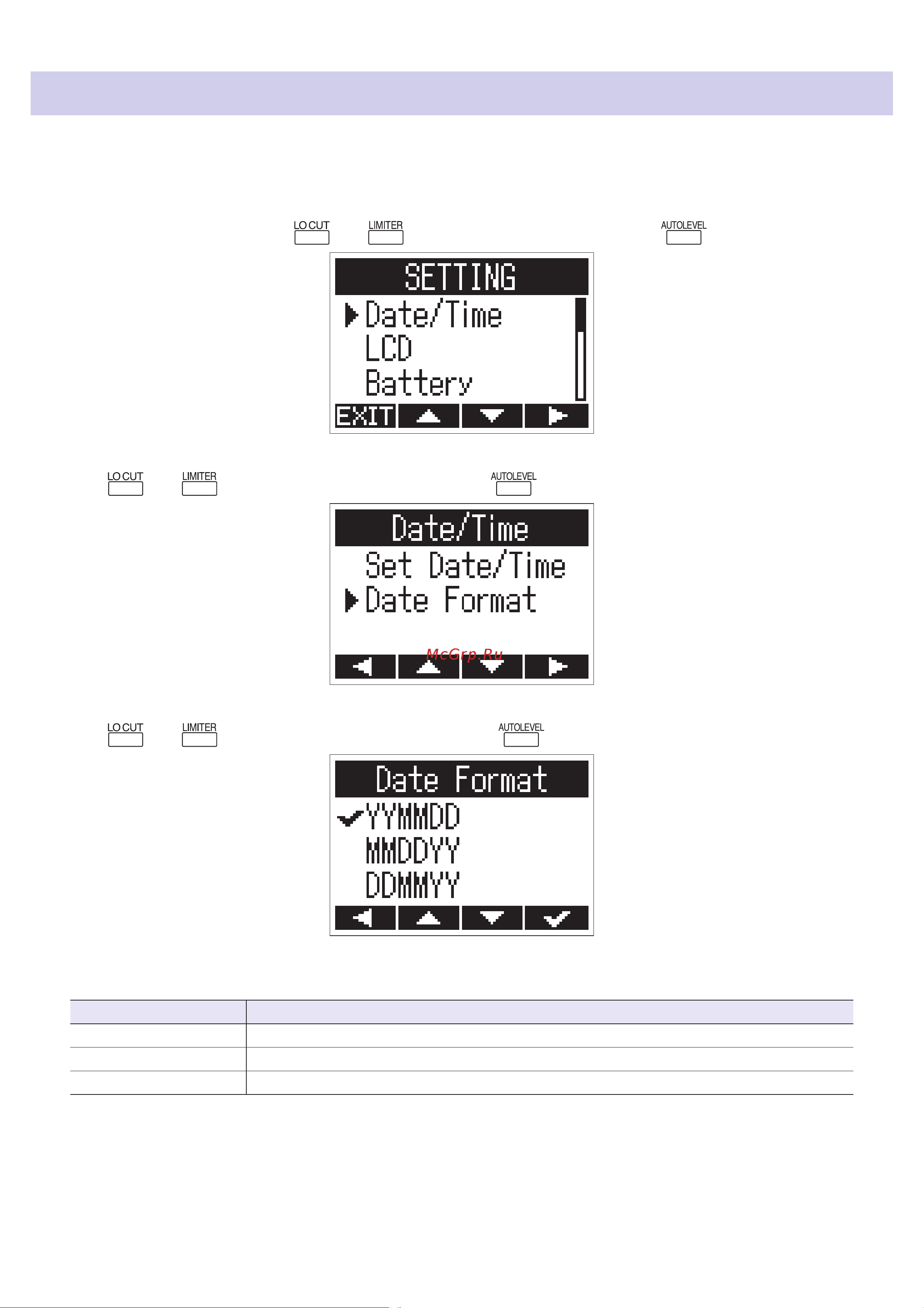 Zoom H1n Limited Edition [50/71] Setting the date format