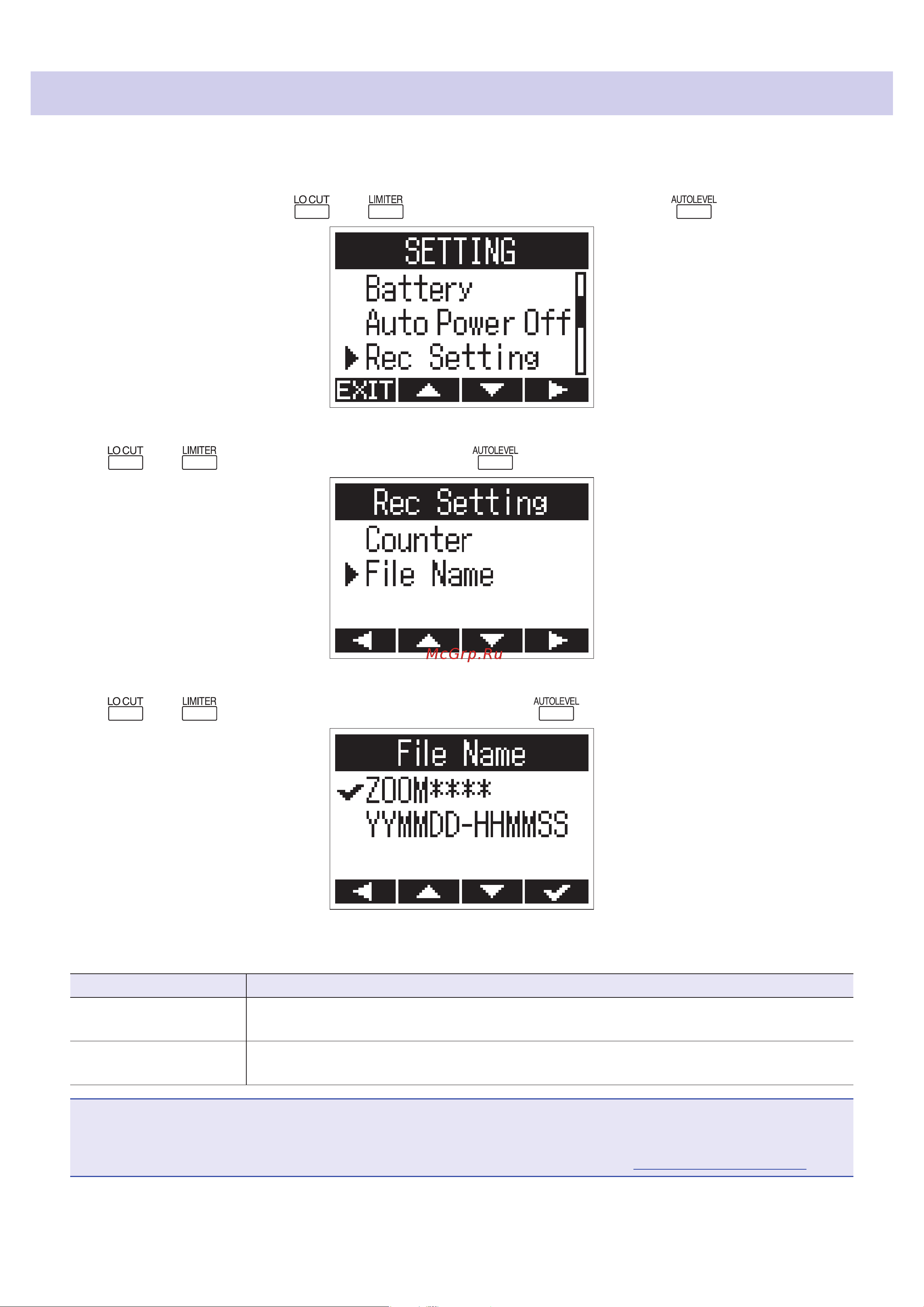 Zoom H1n Limited Edition [56/71] Setting how files are named