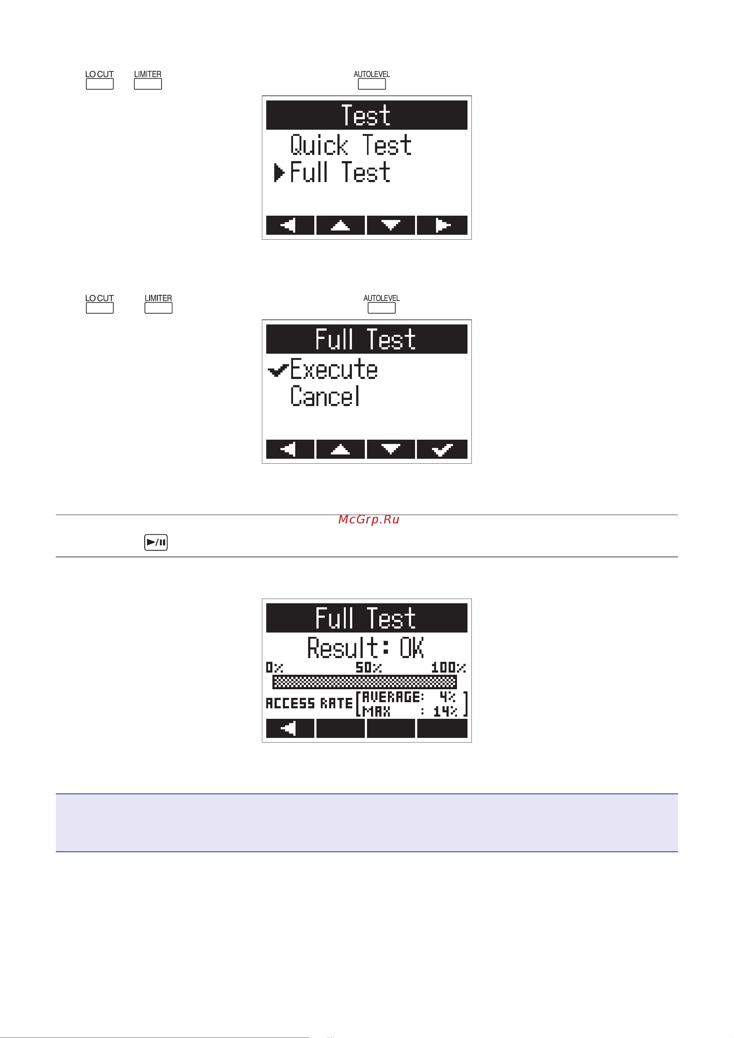 Zoom H1n Limited Edition [62/71] The amount of time required for the full test will be shown
