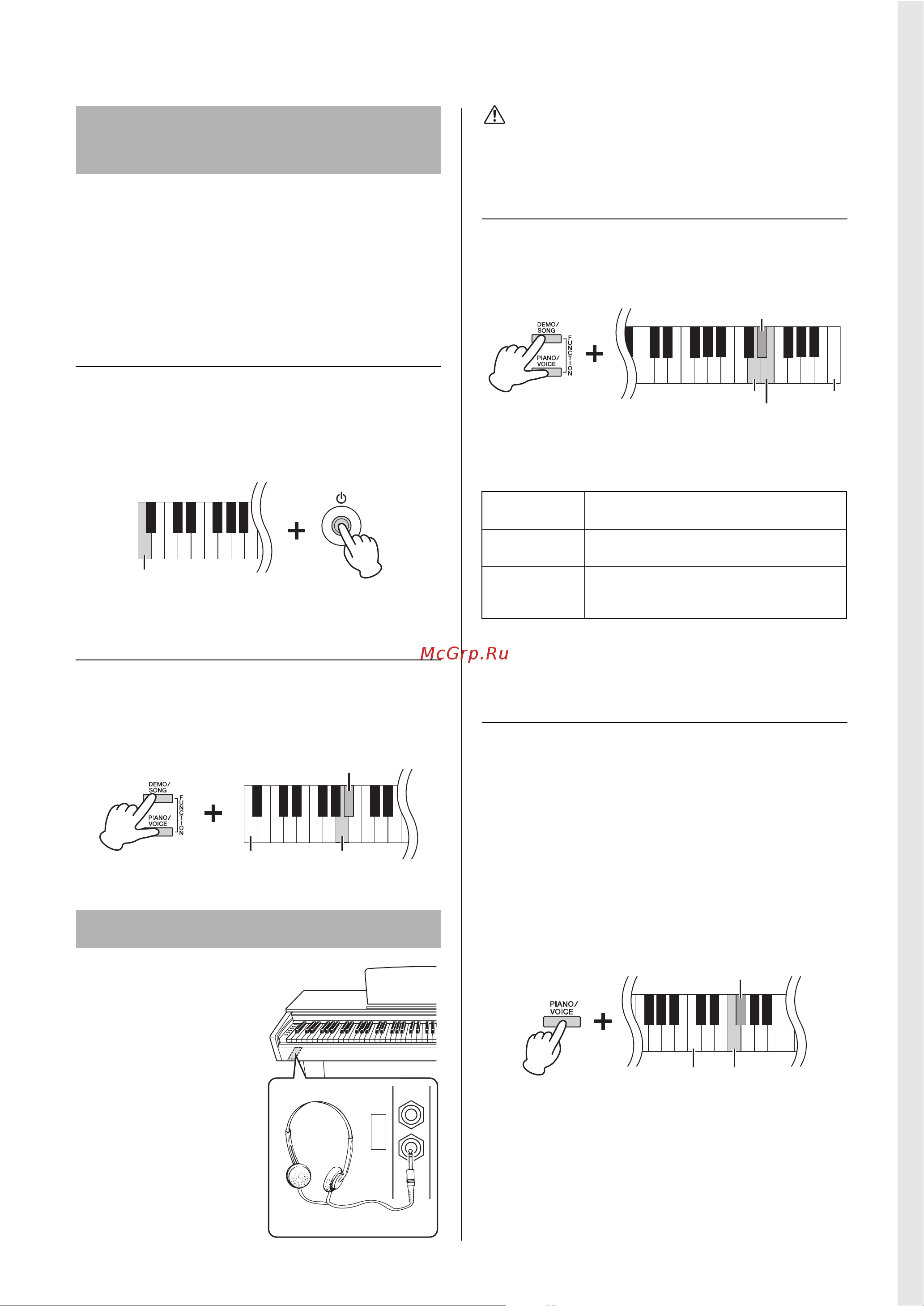 Yamaha YDP-164WH [15/44] Использование наушников