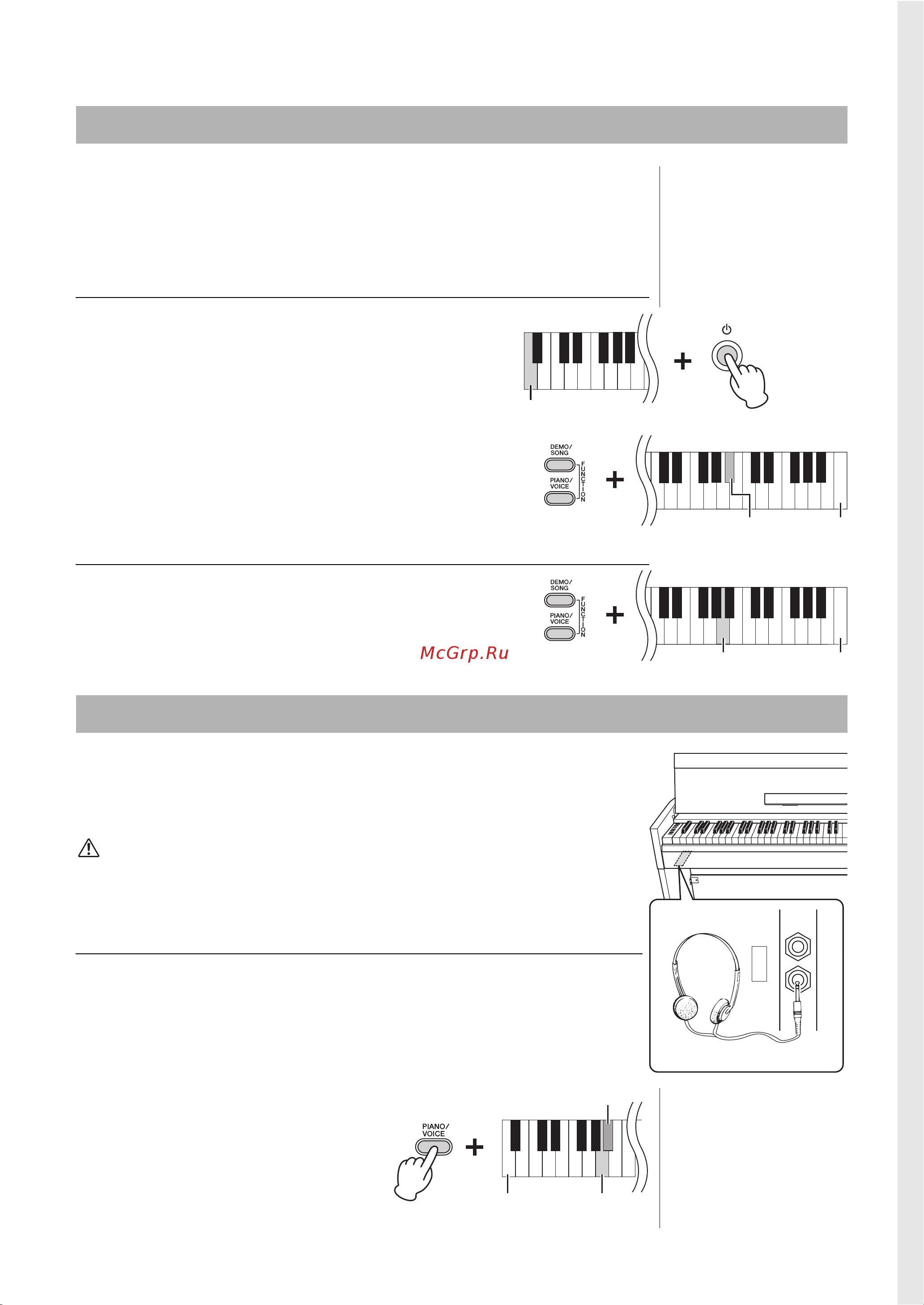 Yamaha YDP-S52BK [13/36] Использование наушников