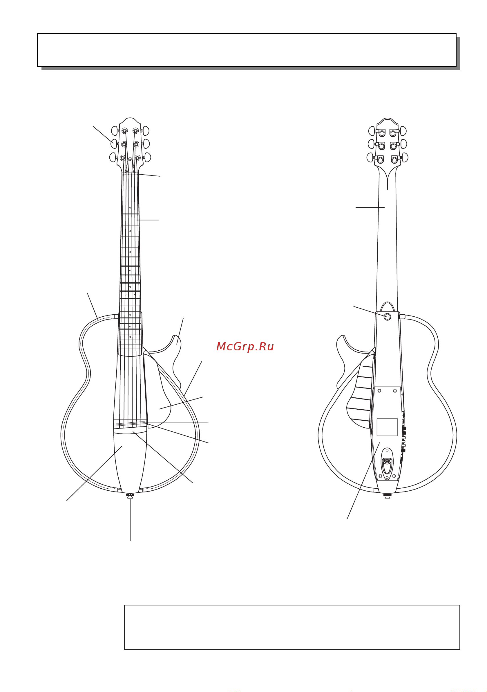 Yamaha SLG200NW NATURAL [6/16] Список компонентов